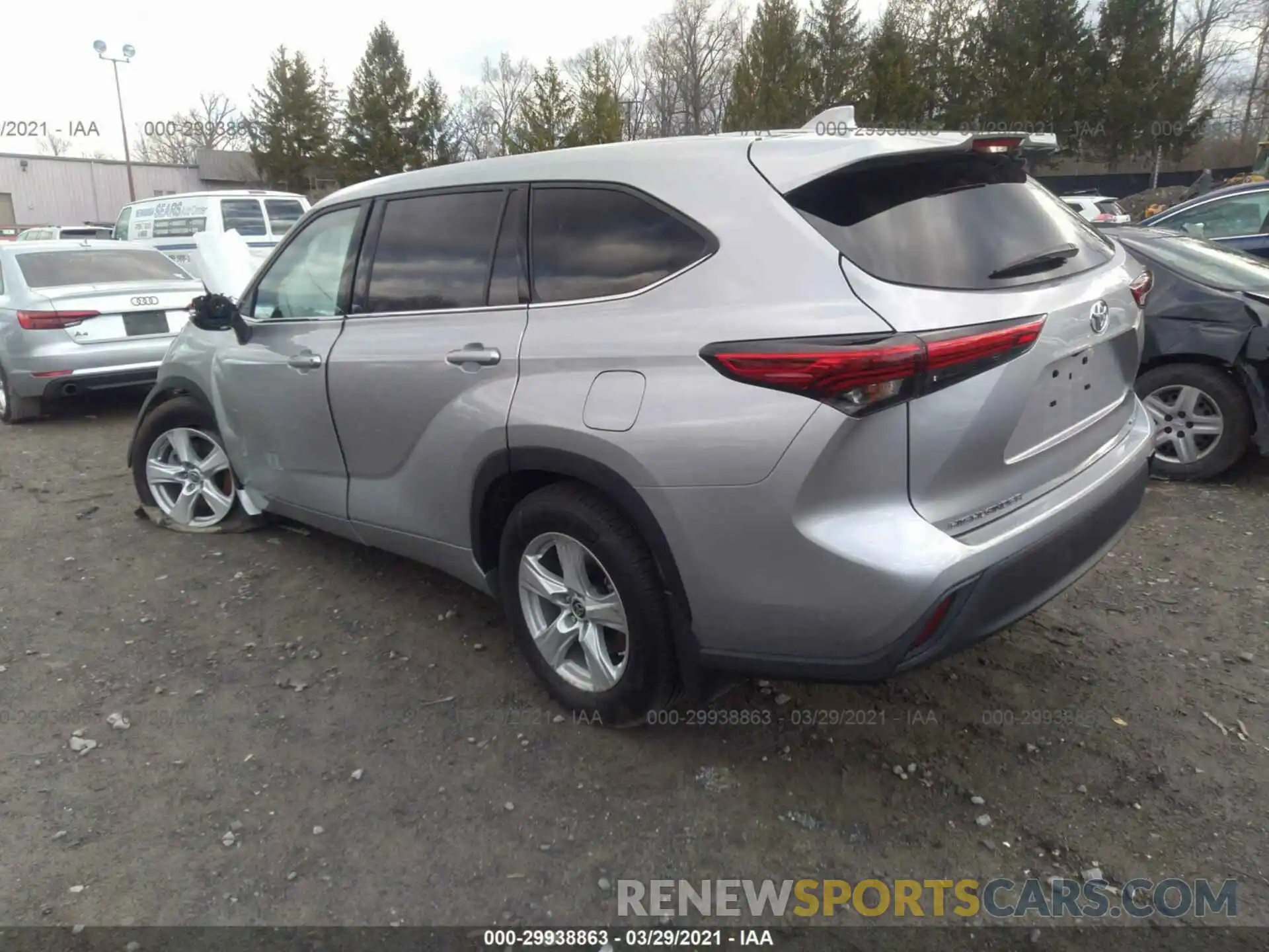 3 Photograph of a damaged car 5TDCZRBH0LS501000 TOYOTA HIGHLANDER 2020