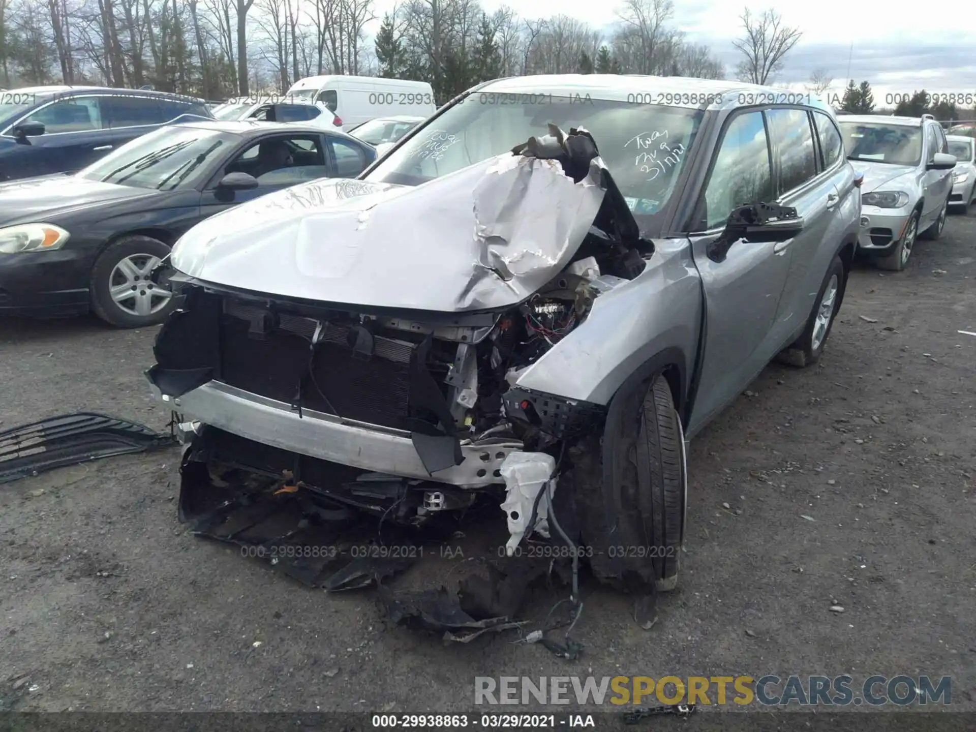 6 Photograph of a damaged car 5TDCZRBH0LS501000 TOYOTA HIGHLANDER 2020