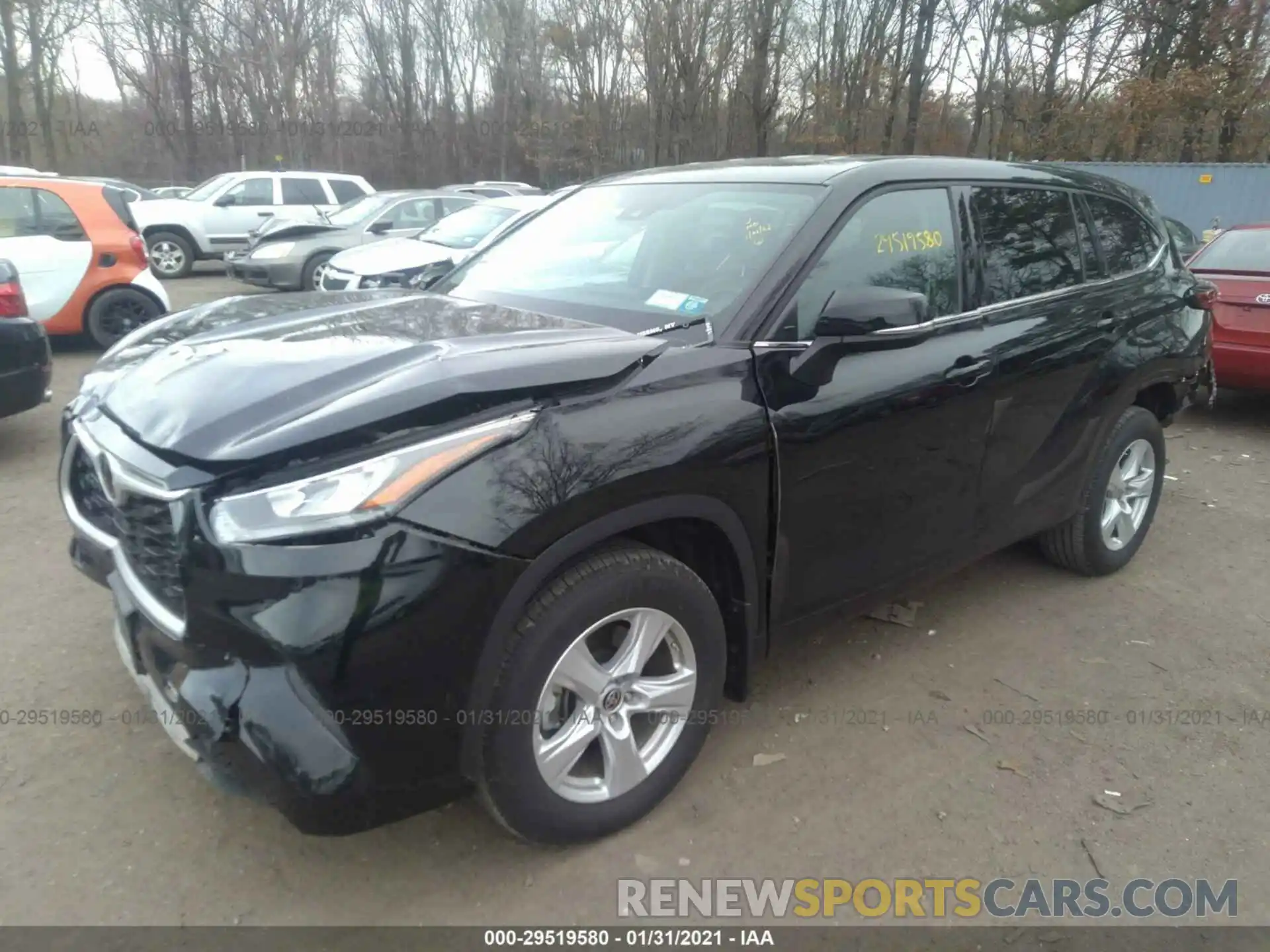 2 Photograph of a damaged car 5TDCZRBH1LS500762 TOYOTA HIGHLANDER 2020