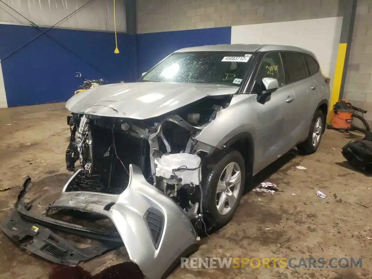 2 Photograph of a damaged car 5TDCZRBH1LS502365 TOYOTA HIGHLANDER 2020