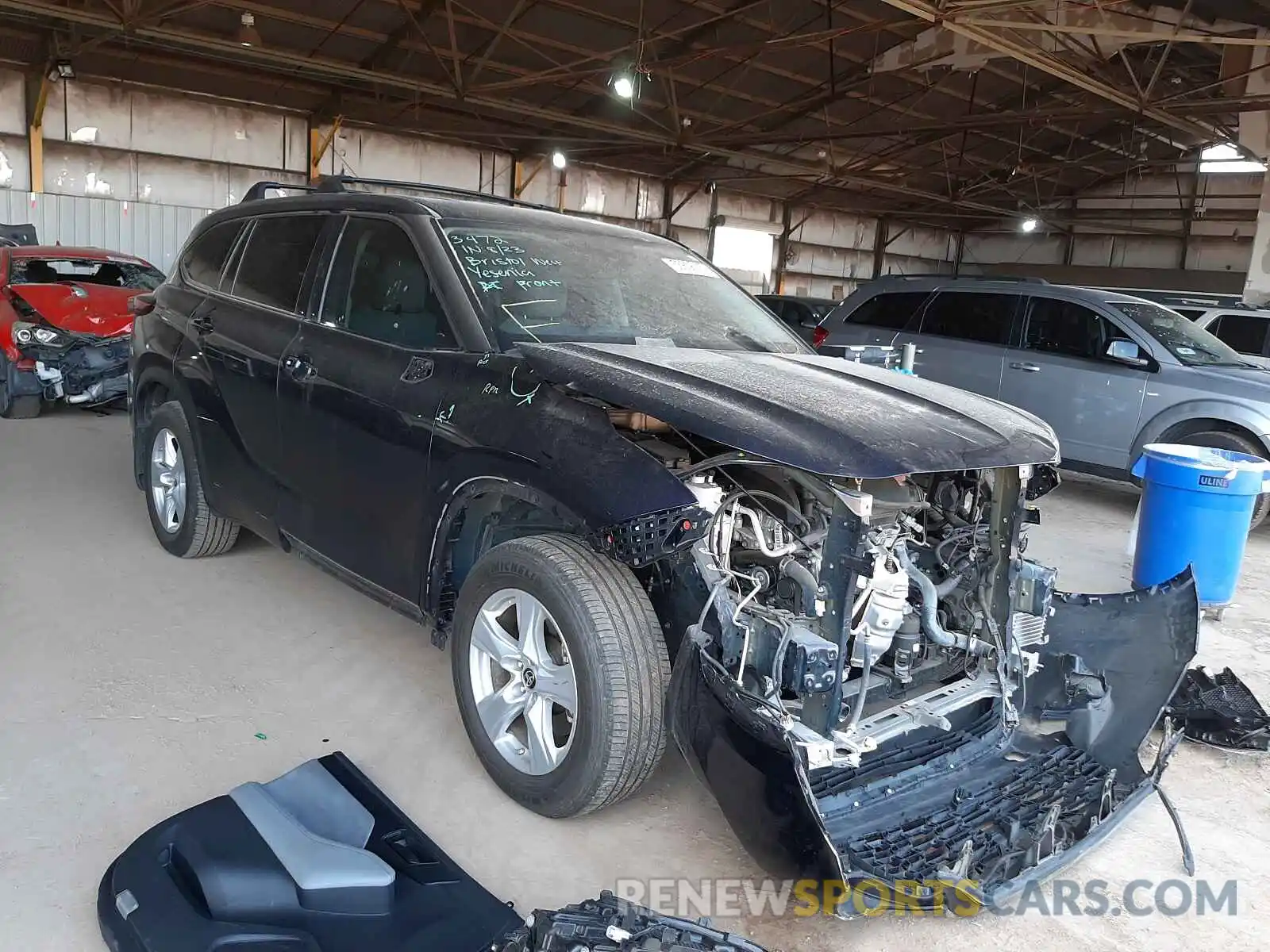 1 Photograph of a damaged car 5TDCZRBH2LS512466 TOYOTA HIGHLANDER 2020