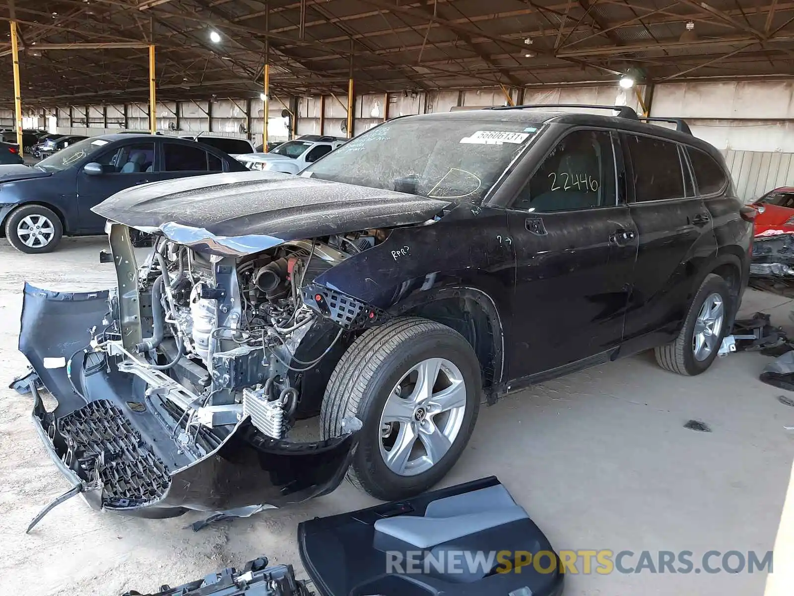 2 Photograph of a damaged car 5TDCZRBH2LS512466 TOYOTA HIGHLANDER 2020