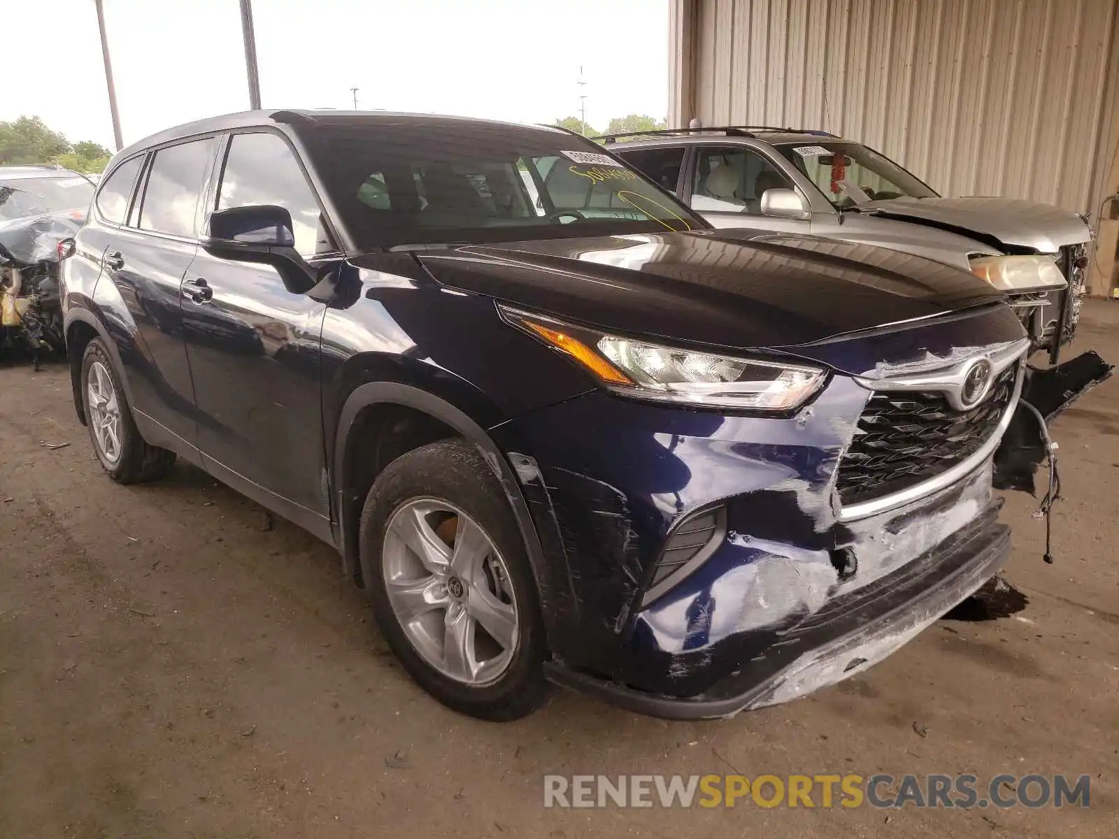 1 Photograph of a damaged car 5TDCZRBH3LS009772 TOYOTA HIGHLANDER 2020