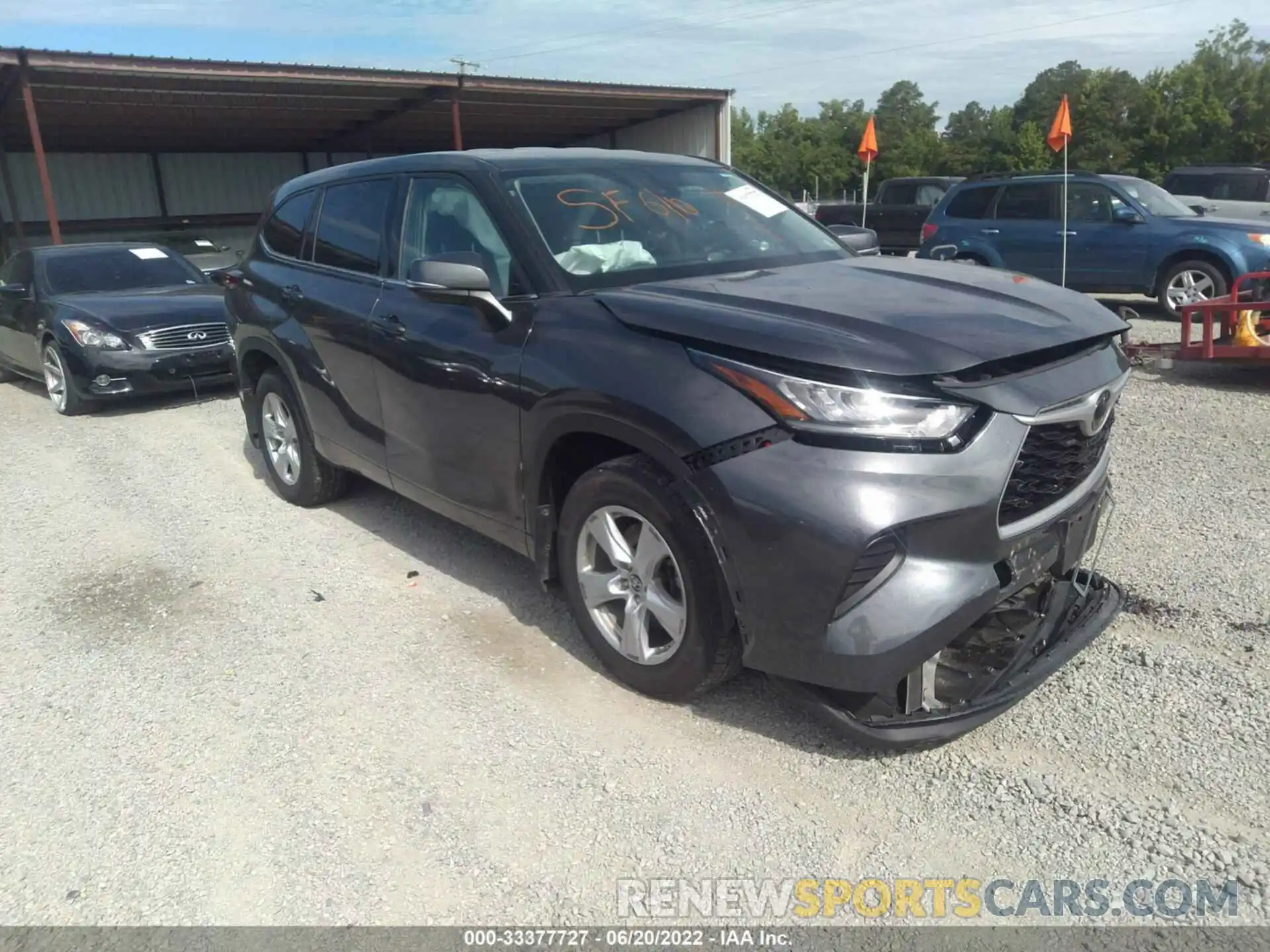 1 Photograph of a damaged car 5TDCZRBH3LS047471 TOYOTA HIGHLANDER 2020