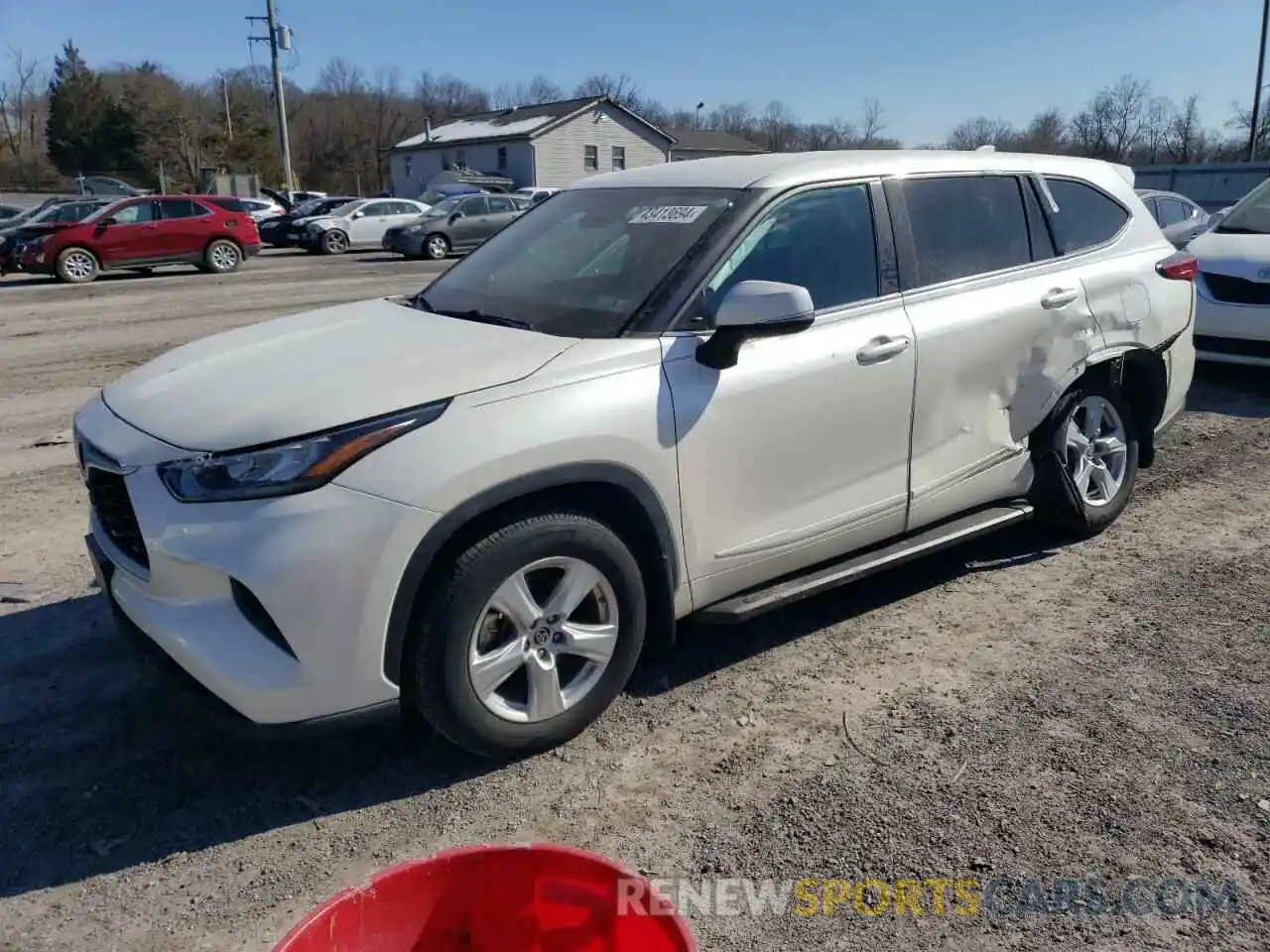 1 Photograph of a damaged car 5TDCZRBH3LS518518 TOYOTA HIGHLANDER 2020