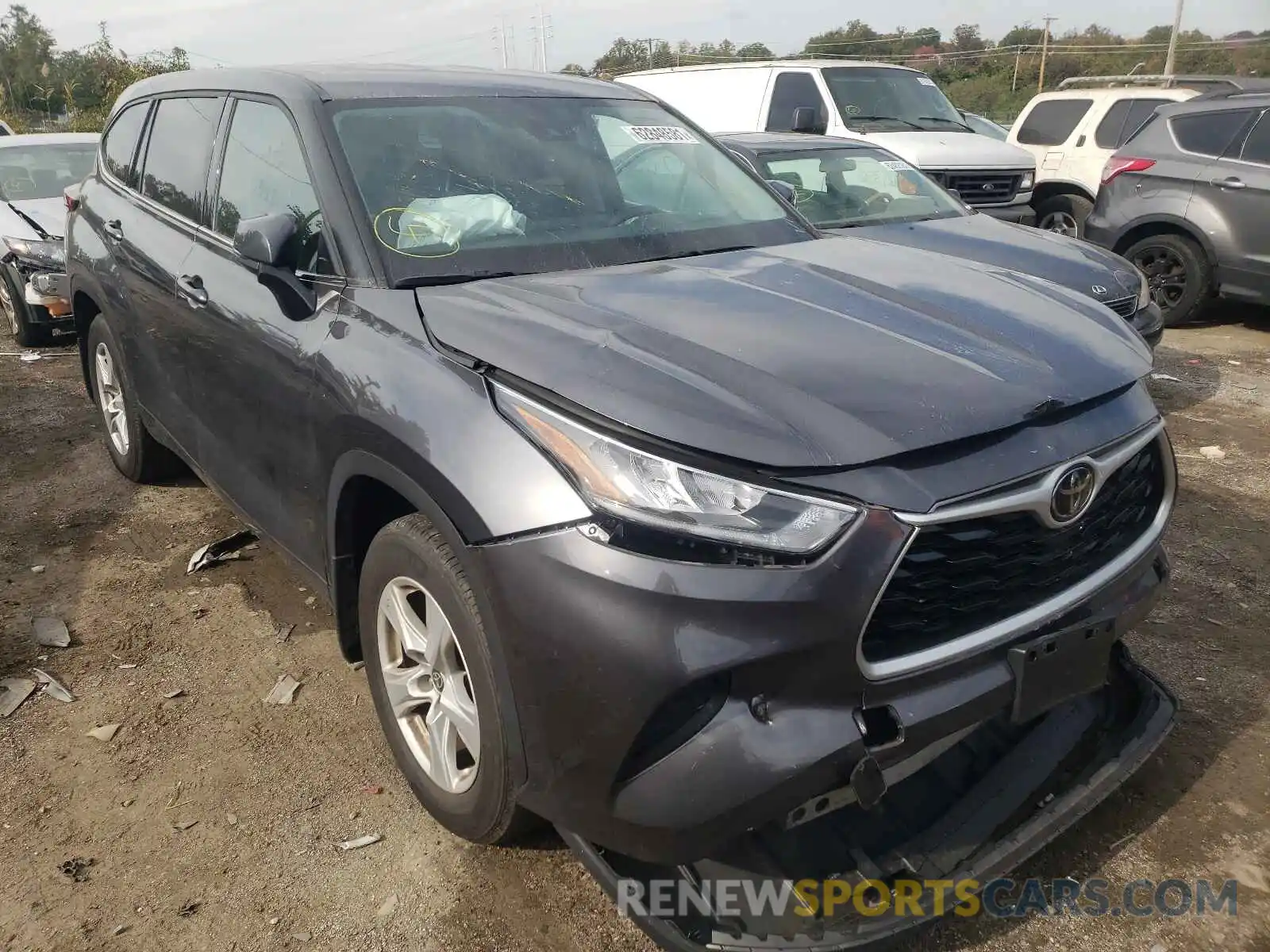 1 Photograph of a damaged car 5TDCZRBH4LS013958 TOYOTA HIGHLANDER 2020