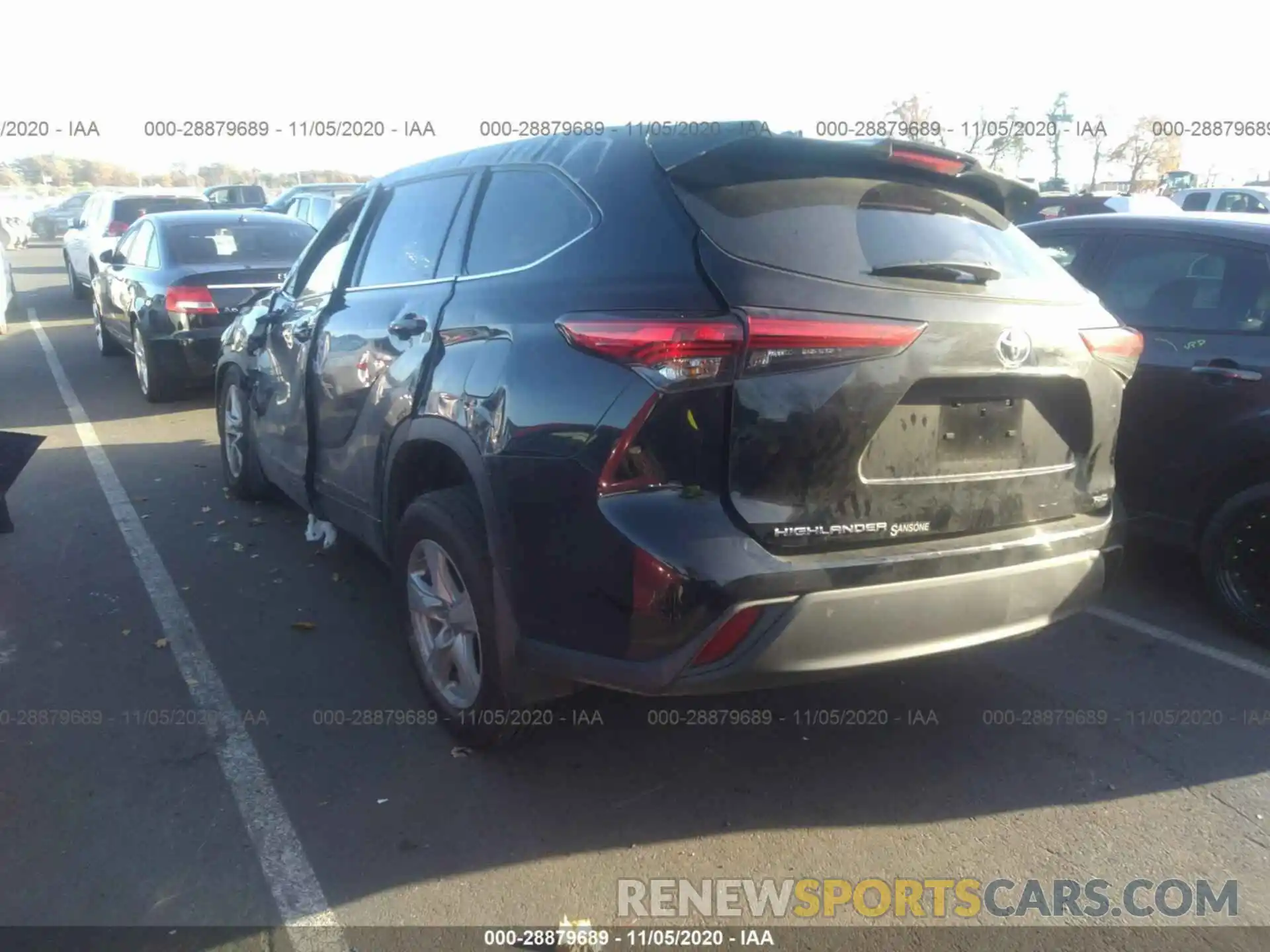 3 Photograph of a damaged car 5TDCZRBH4LS516258 TOYOTA HIGHLANDER 2020