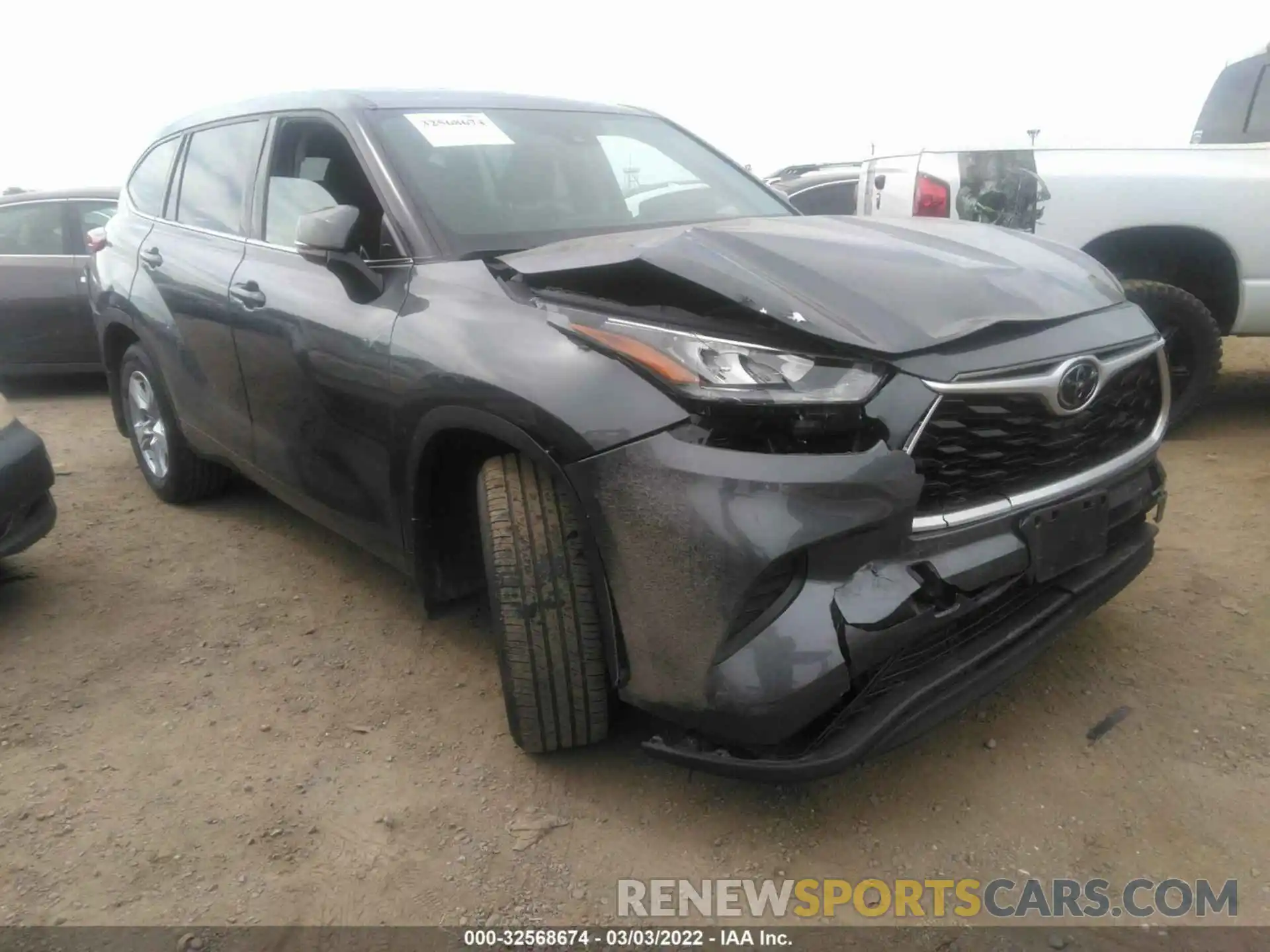 1 Photograph of a damaged car 5TDCZRBH5LS020269 TOYOTA HIGHLANDER 2020