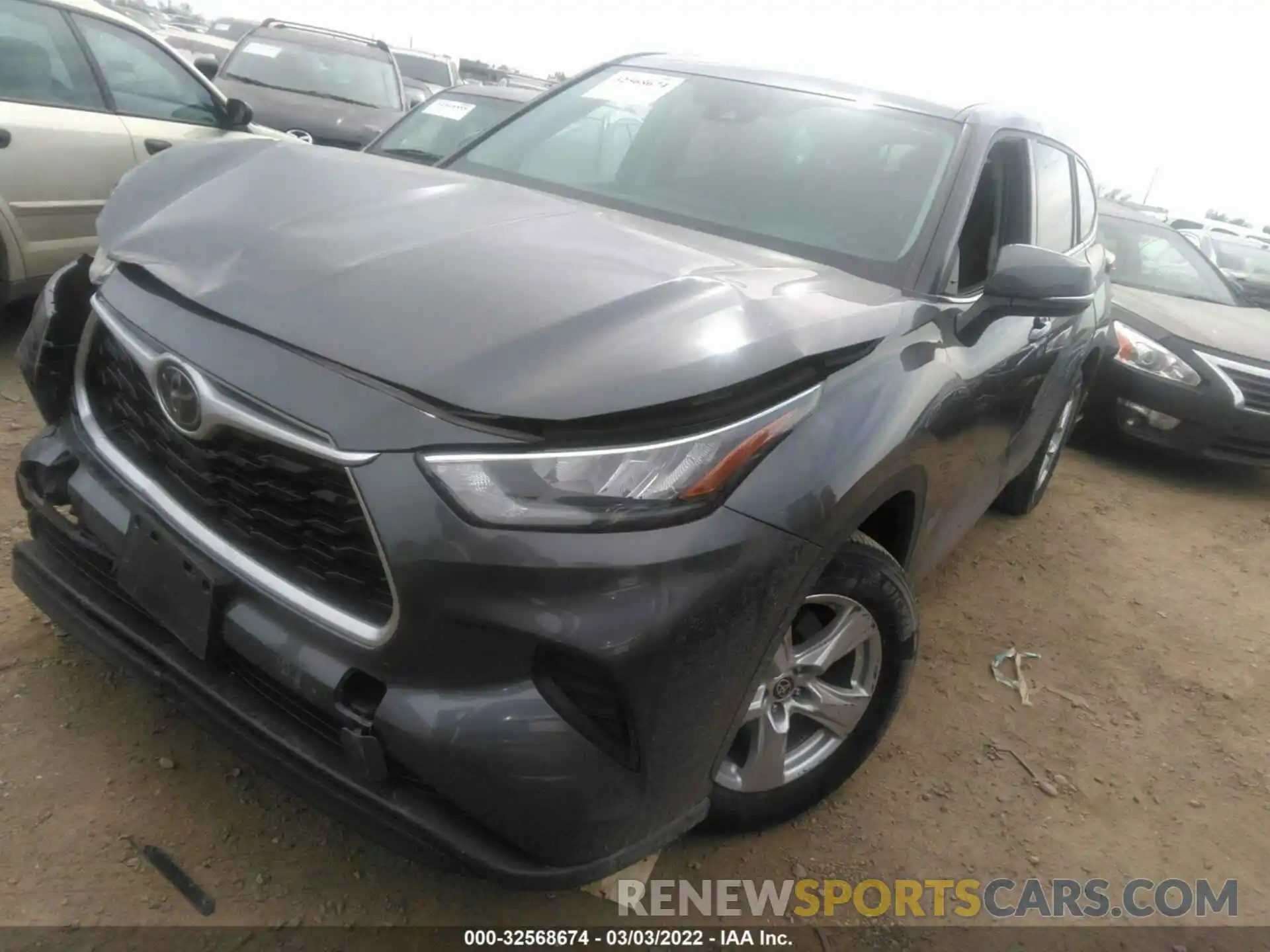 2 Photograph of a damaged car 5TDCZRBH5LS020269 TOYOTA HIGHLANDER 2020