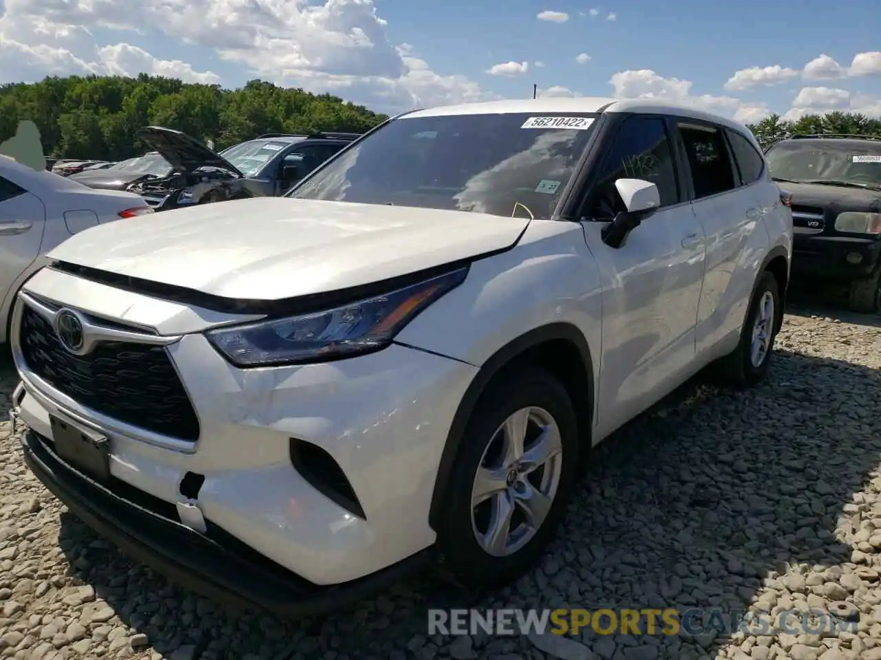 2 Photograph of a damaged car 5TDCZRBH5LS034852 TOYOTA HIGHLANDER 2020