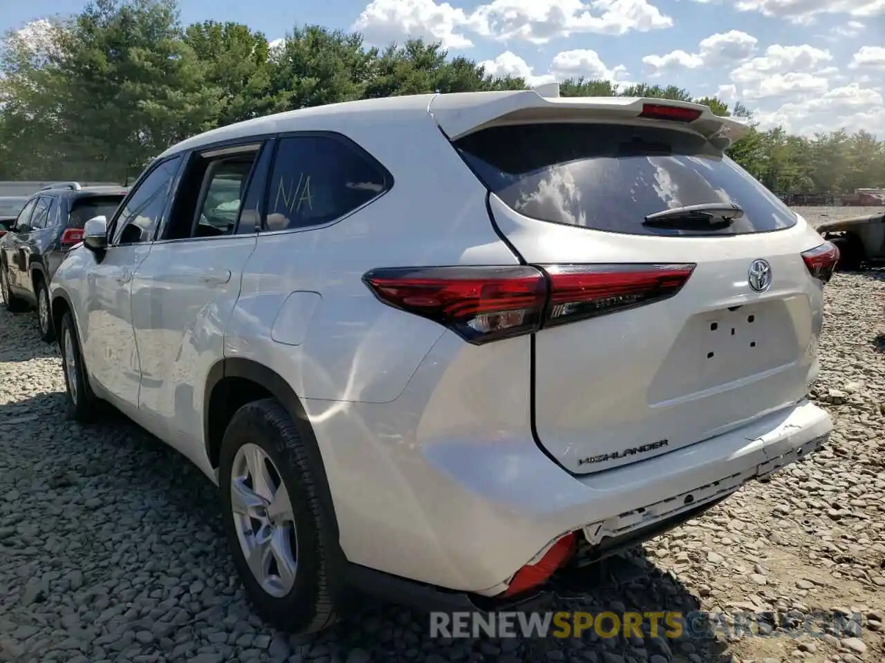 3 Photograph of a damaged car 5TDCZRBH5LS034852 TOYOTA HIGHLANDER 2020