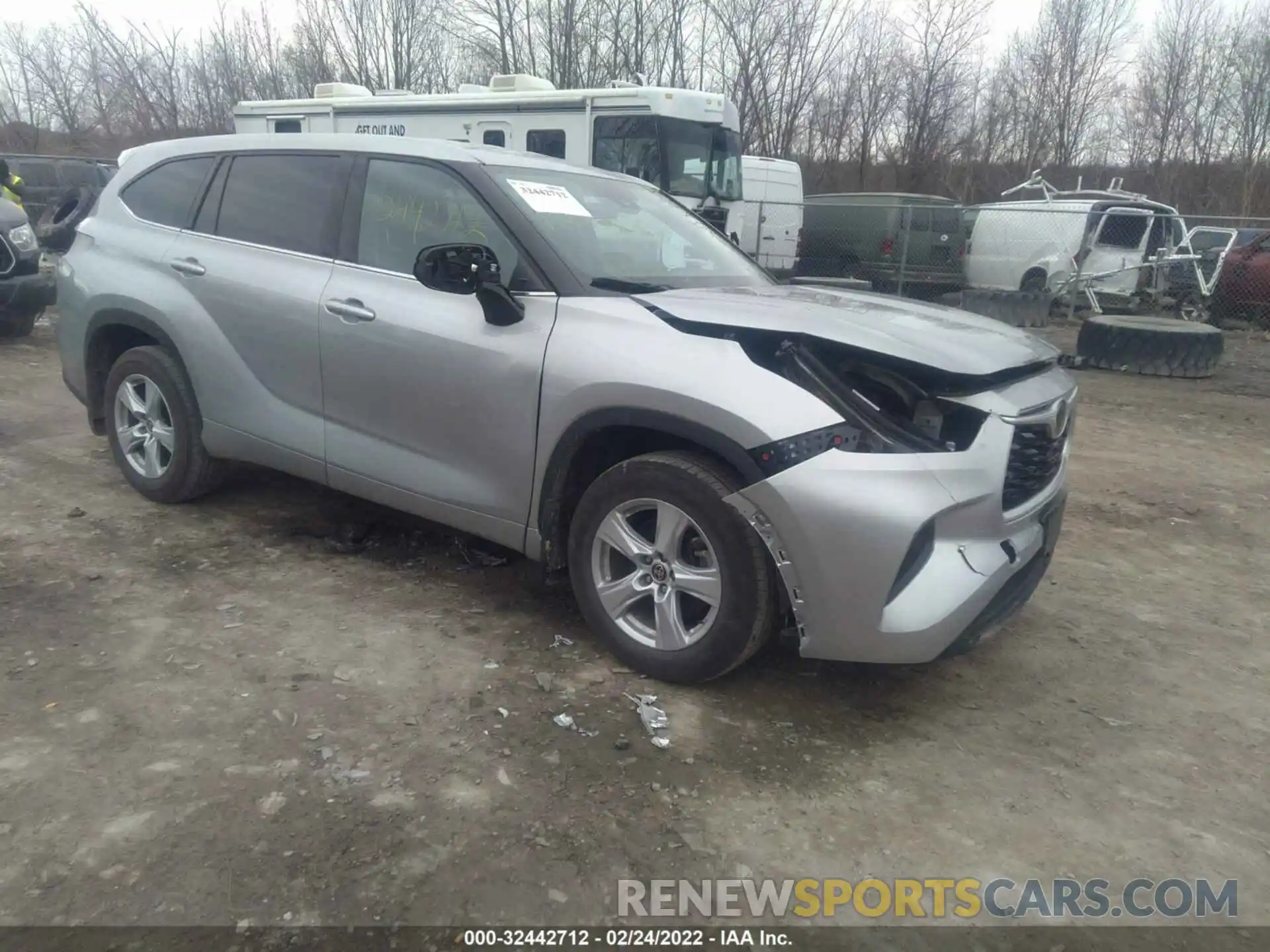 1 Photograph of a damaged car 5TDCZRBH7LS505898 TOYOTA HIGHLANDER 2020