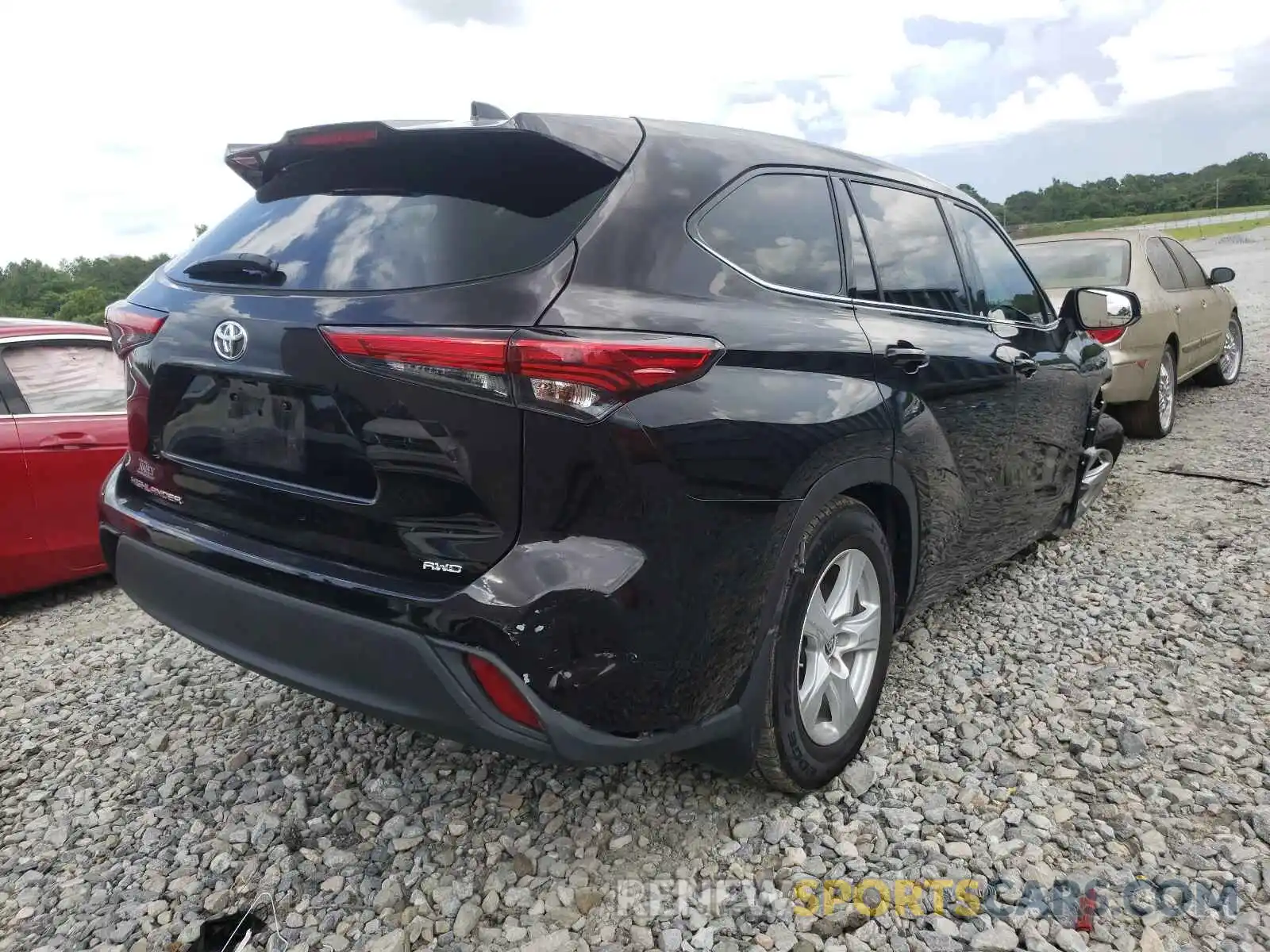 4 Фотография поврежденного автомобиля 5TDCZRBH8LS032593 TOYOTA HIGHLANDER 2020