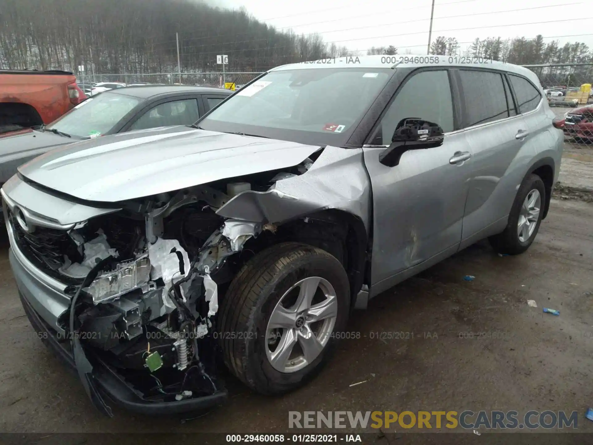 2 Photograph of a damaged car 5TDCZRBH8LS522497 TOYOTA HIGHLANDER 2020