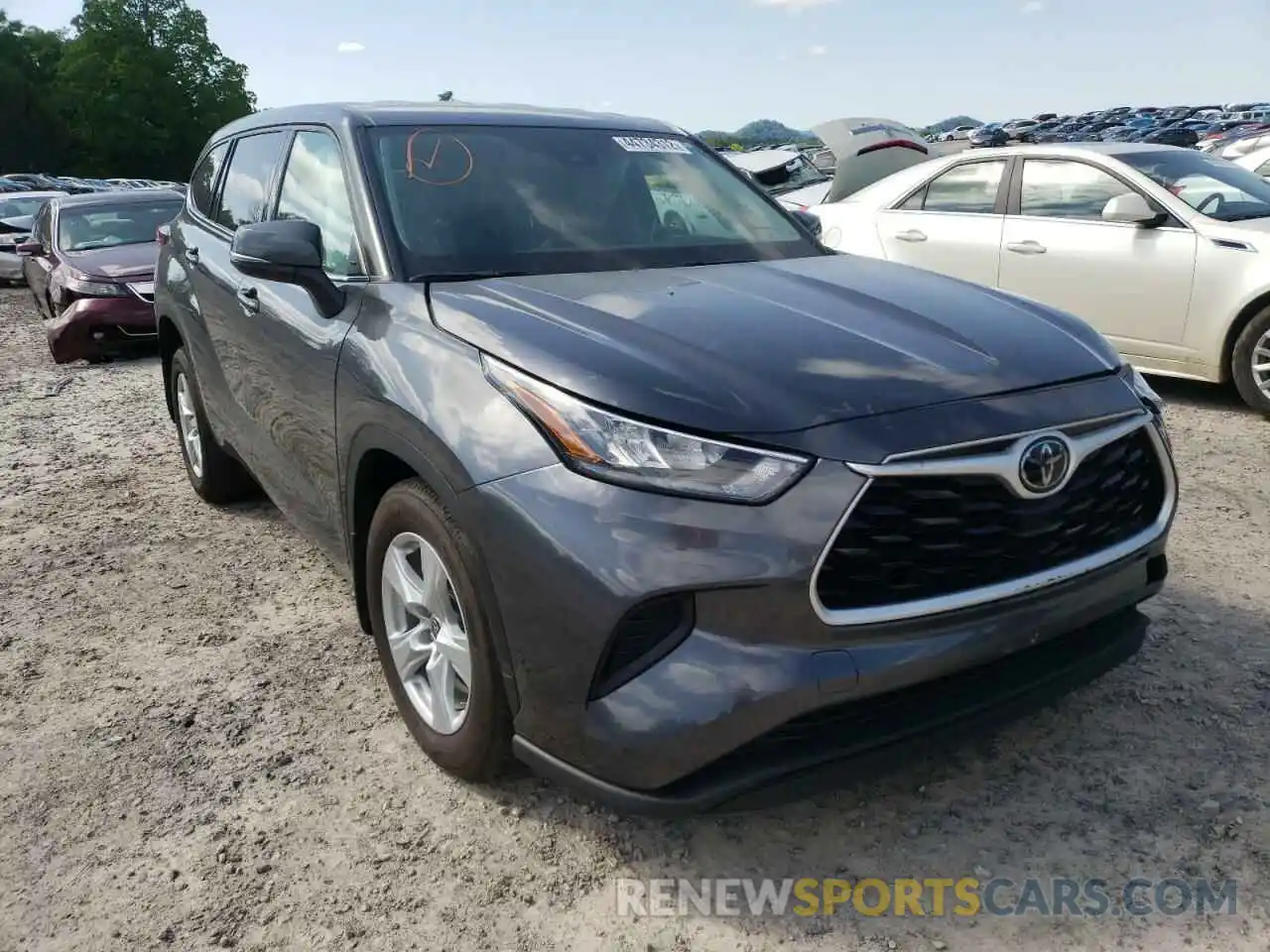 1 Photograph of a damaged car 5TDCZRBH9LS012739 TOYOTA HIGHLANDER 2020