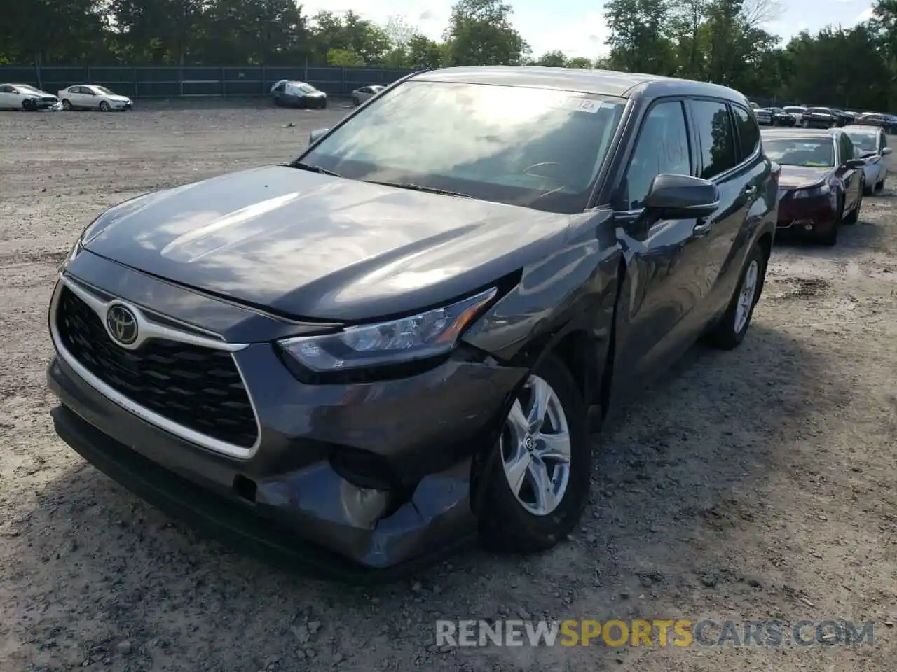 2 Photograph of a damaged car 5TDCZRBH9LS012739 TOYOTA HIGHLANDER 2020