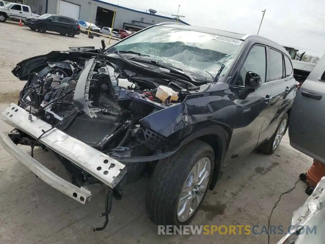 1 Photograph of a damaged car 5TDDBRCH4LS006953 TOYOTA HIGHLANDER 2020