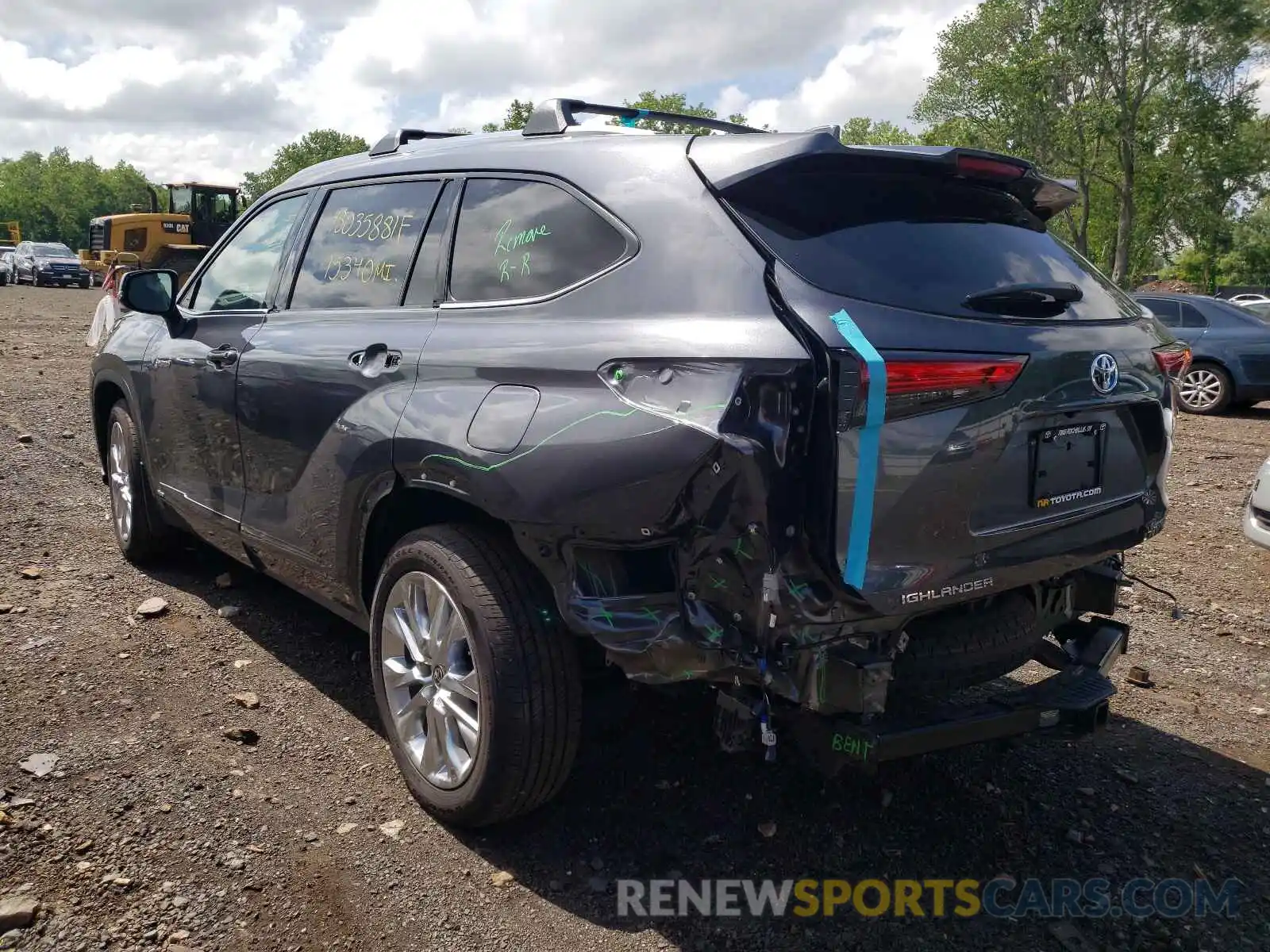 3 Photograph of a damaged car 5TDDBRCH5LS006797 TOYOTA HIGHLANDER 2020