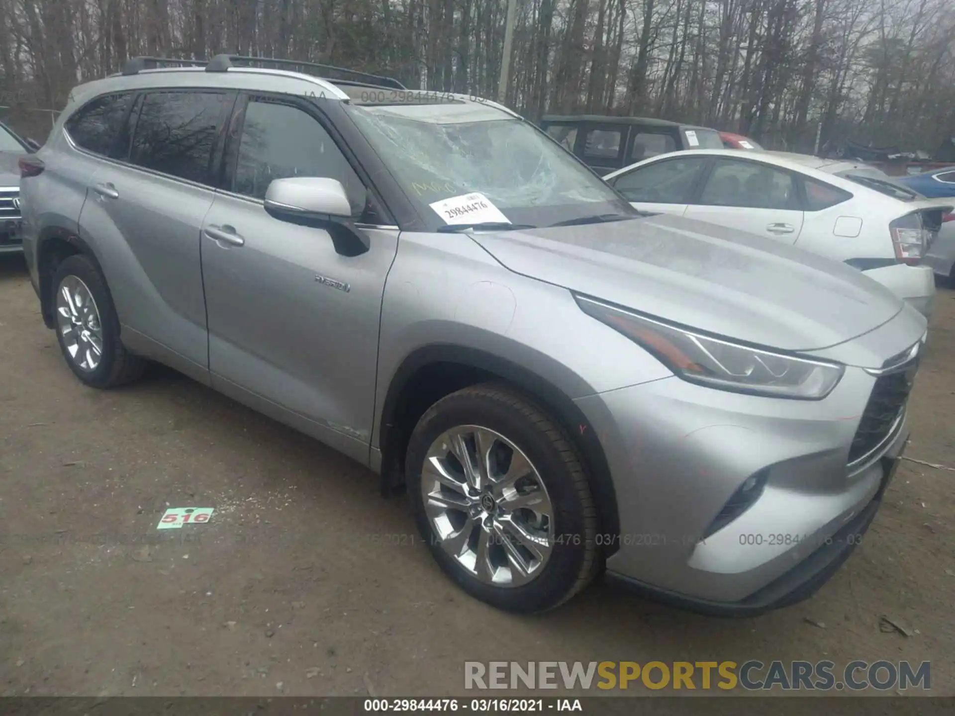 1 Photograph of a damaged car 5TDDBRCH5LS013099 TOYOTA HIGHLANDER 2020