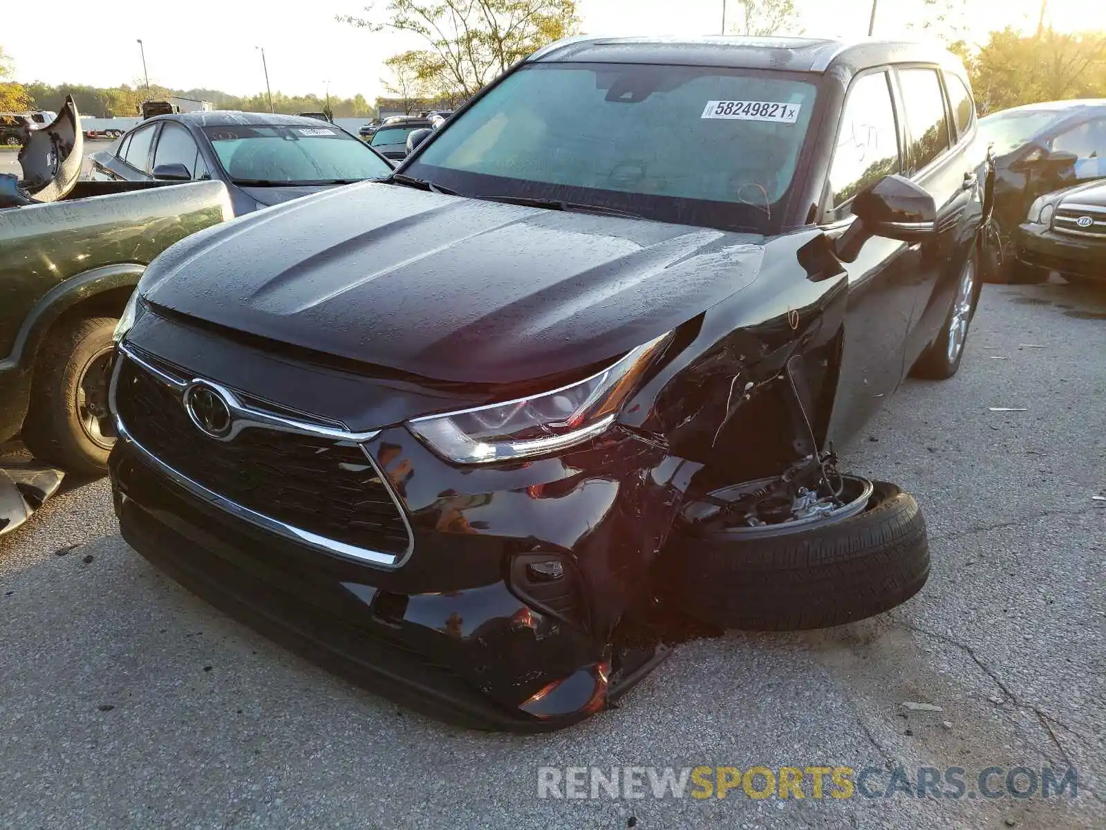 2 Photograph of a damaged car 5TDDZRBH0LS021141 TOYOTA HIGHLANDER 2020