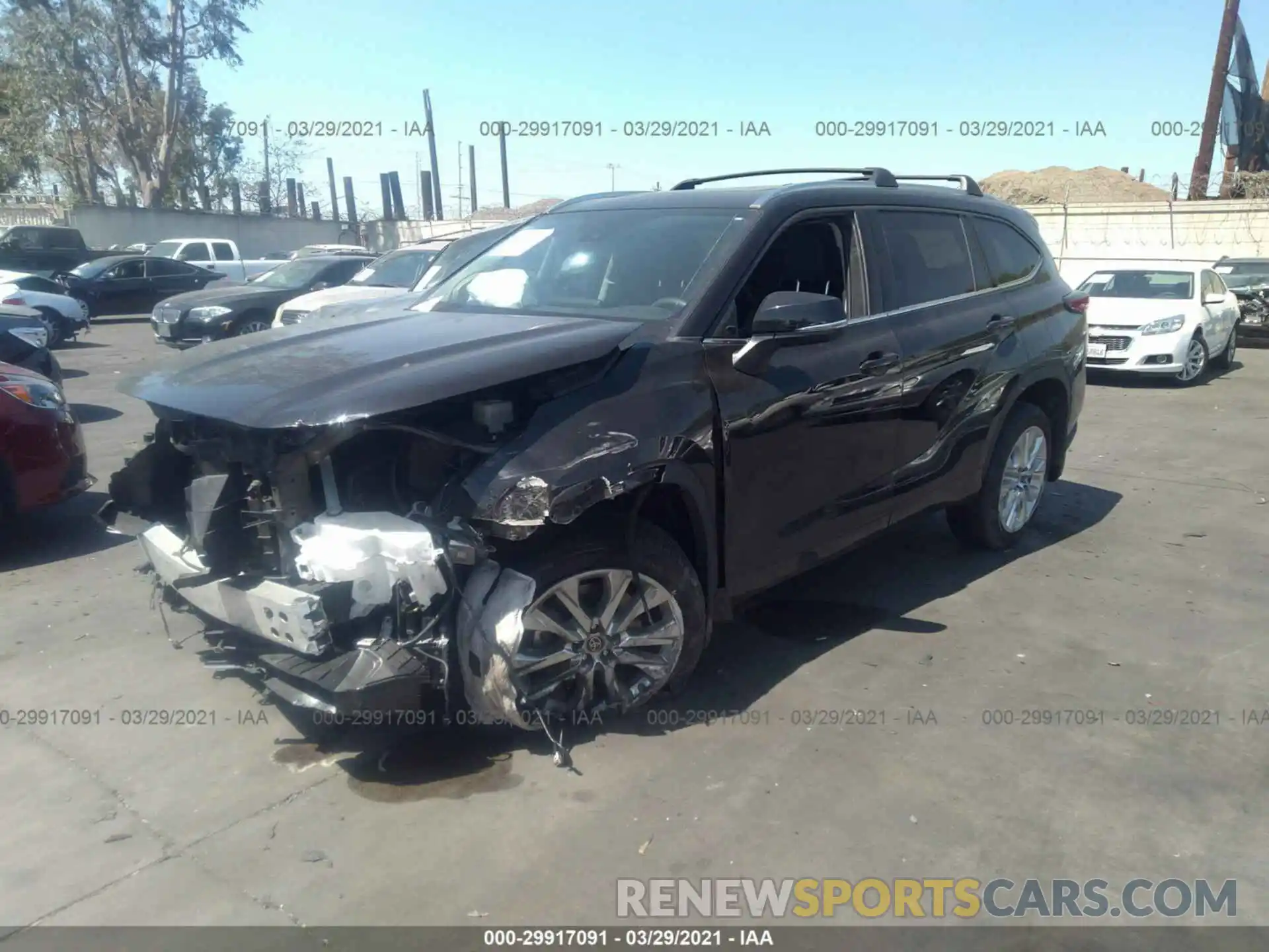 2 Photograph of a damaged car 5TDDZRBH0LS036061 TOYOTA HIGHLANDER 2020