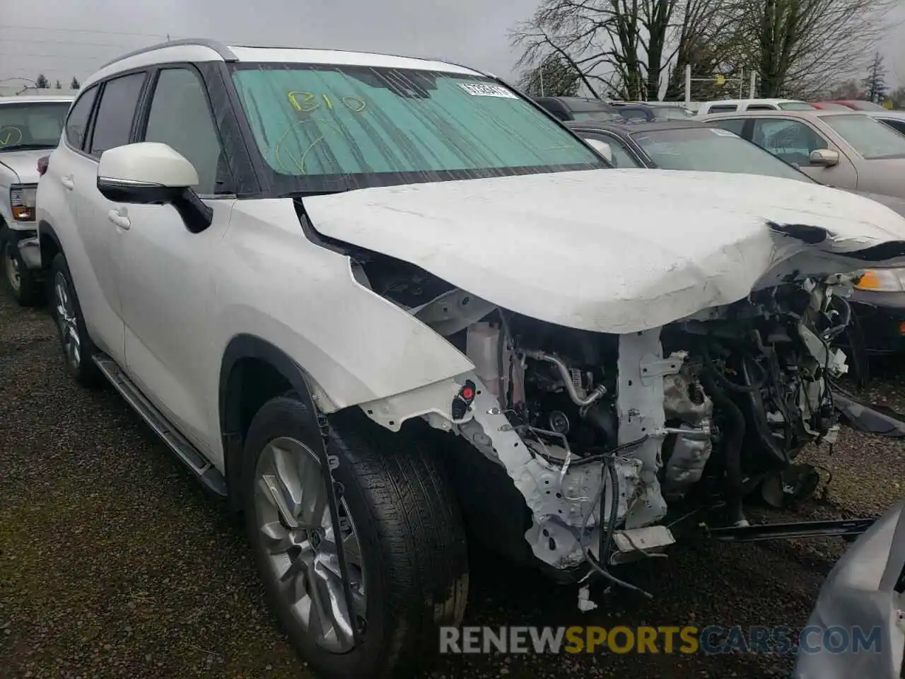 1 Photograph of a damaged car 5TDDZRBH1LS003148 TOYOTA HIGHLANDER 2020