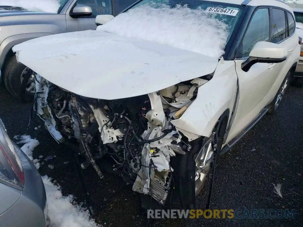 9 Photograph of a damaged car 5TDDZRBH1LS003148 TOYOTA HIGHLANDER 2020