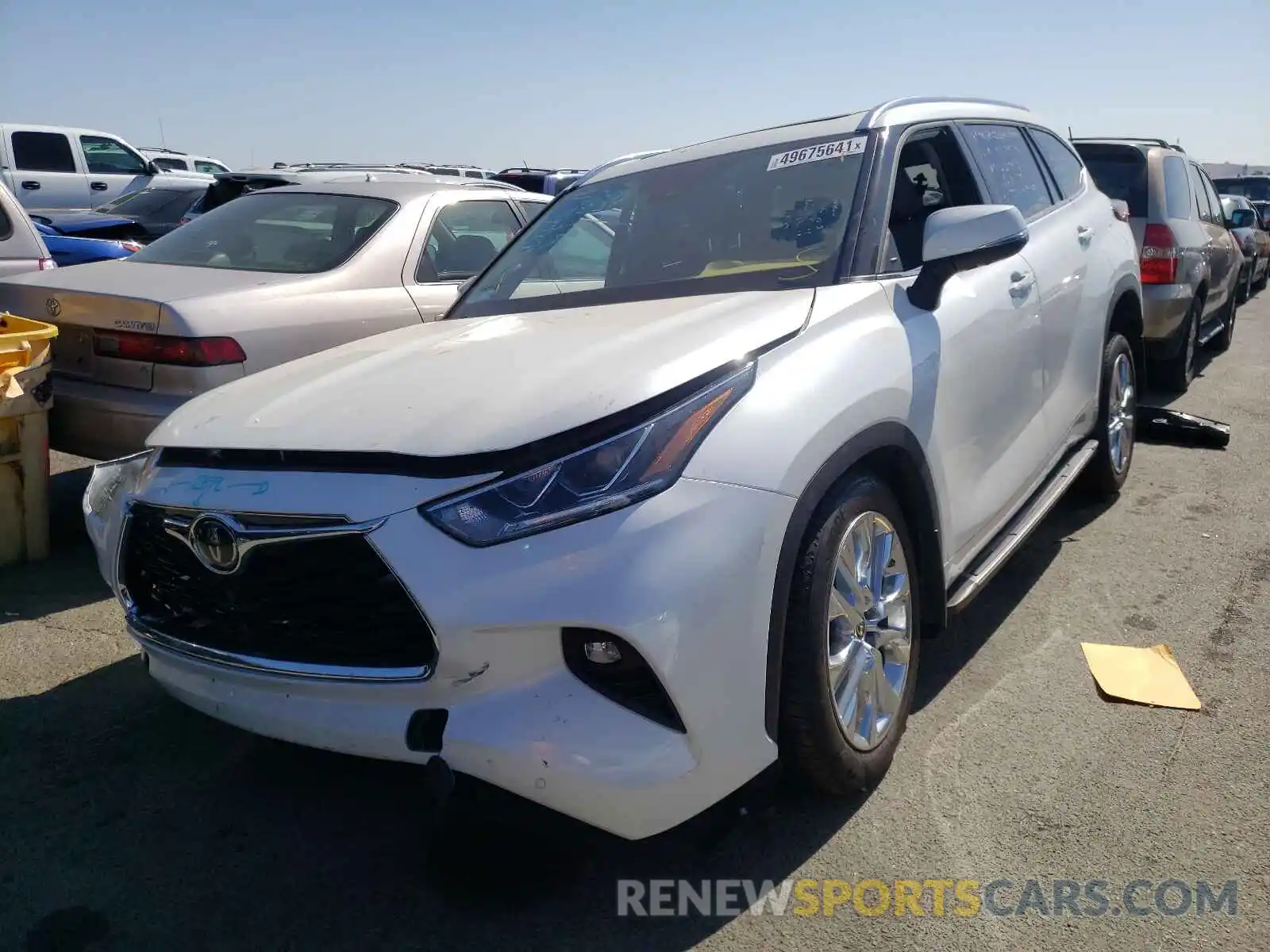 2 Photograph of a damaged car 5TDDZRBH1LS003425 TOYOTA HIGHLANDER 2020