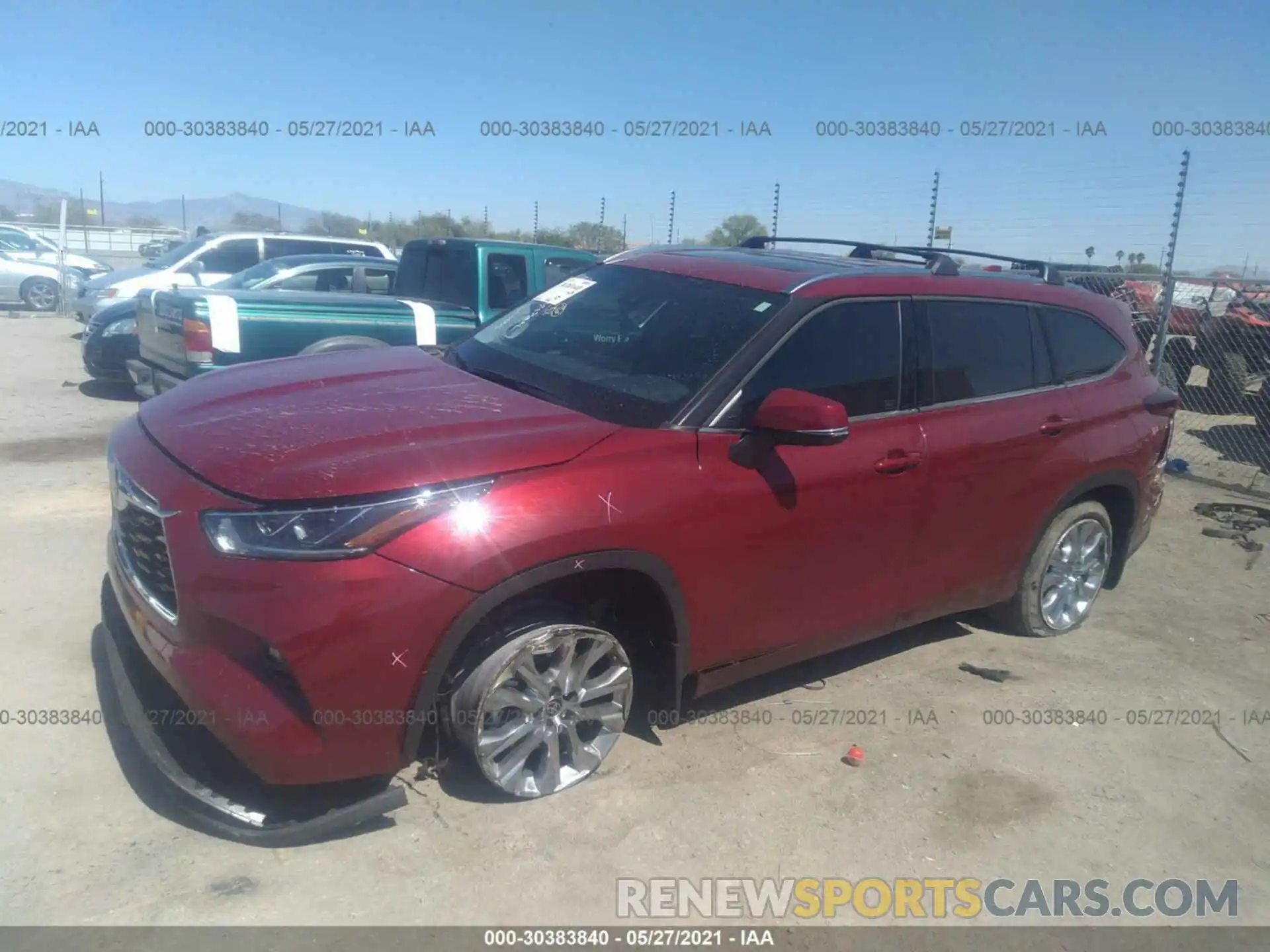 2 Photograph of a damaged car 5TDDZRBH1LS008852 TOYOTA HIGHLANDER 2020