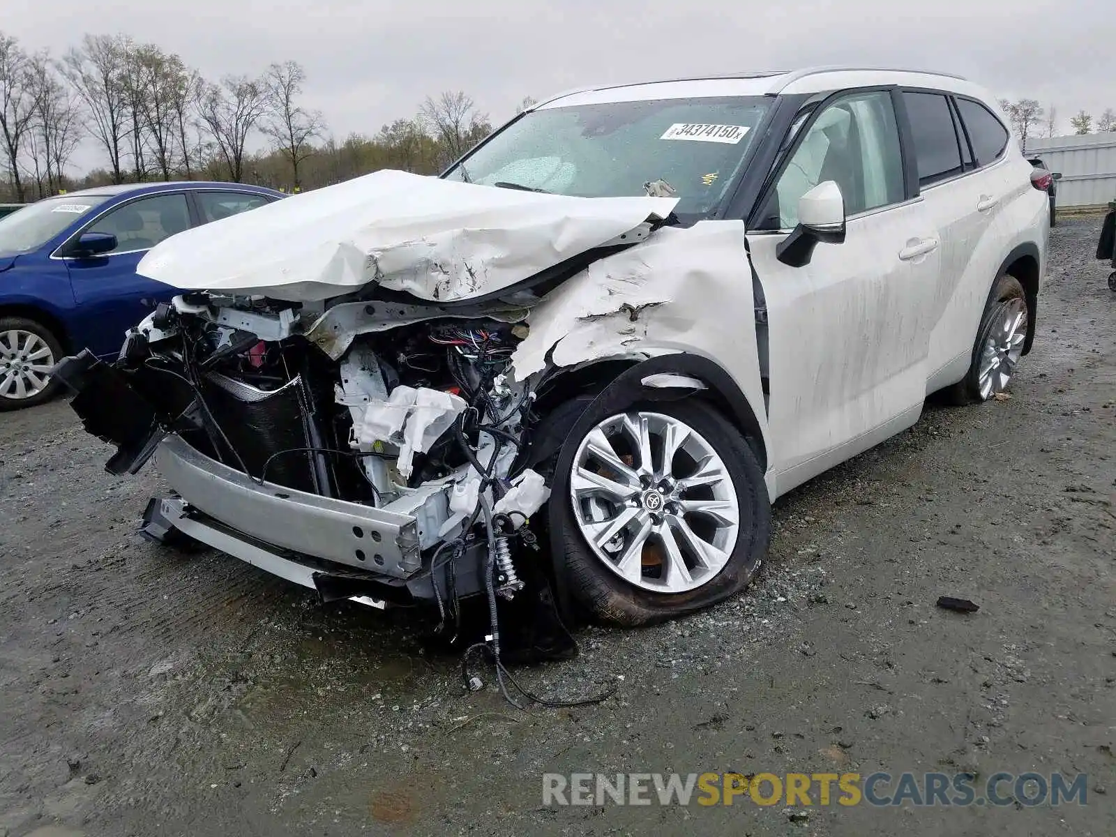 2 Photograph of a damaged car 5TDDZRBH1LS012920 TOYOTA HIGHLANDER 2020