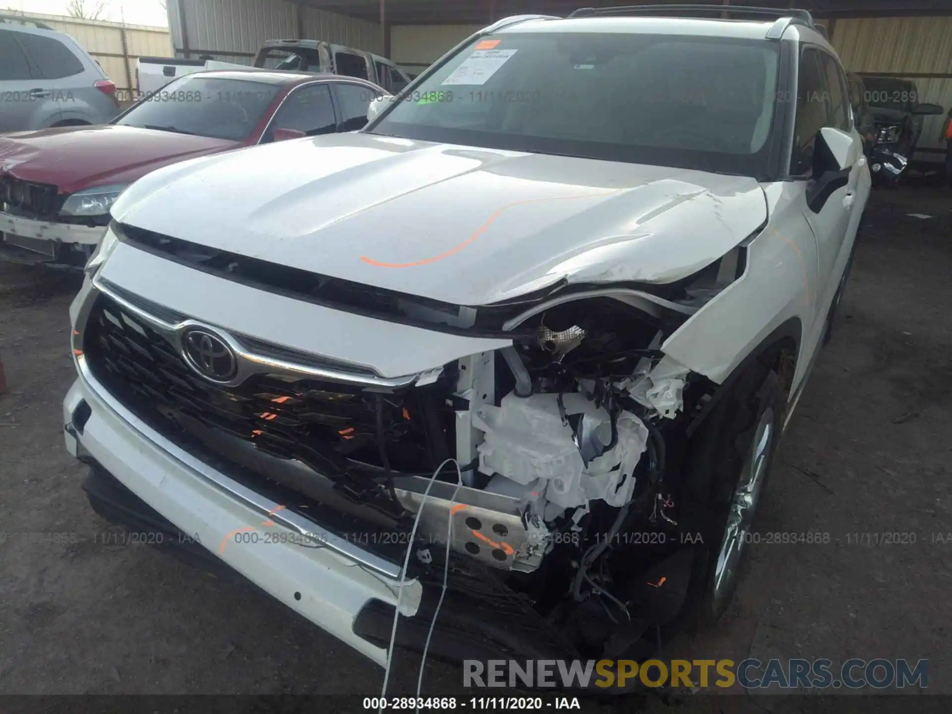 6 Photograph of a damaged car 5TDDZRBH1LS044895 TOYOTA HIGHLANDER 2020