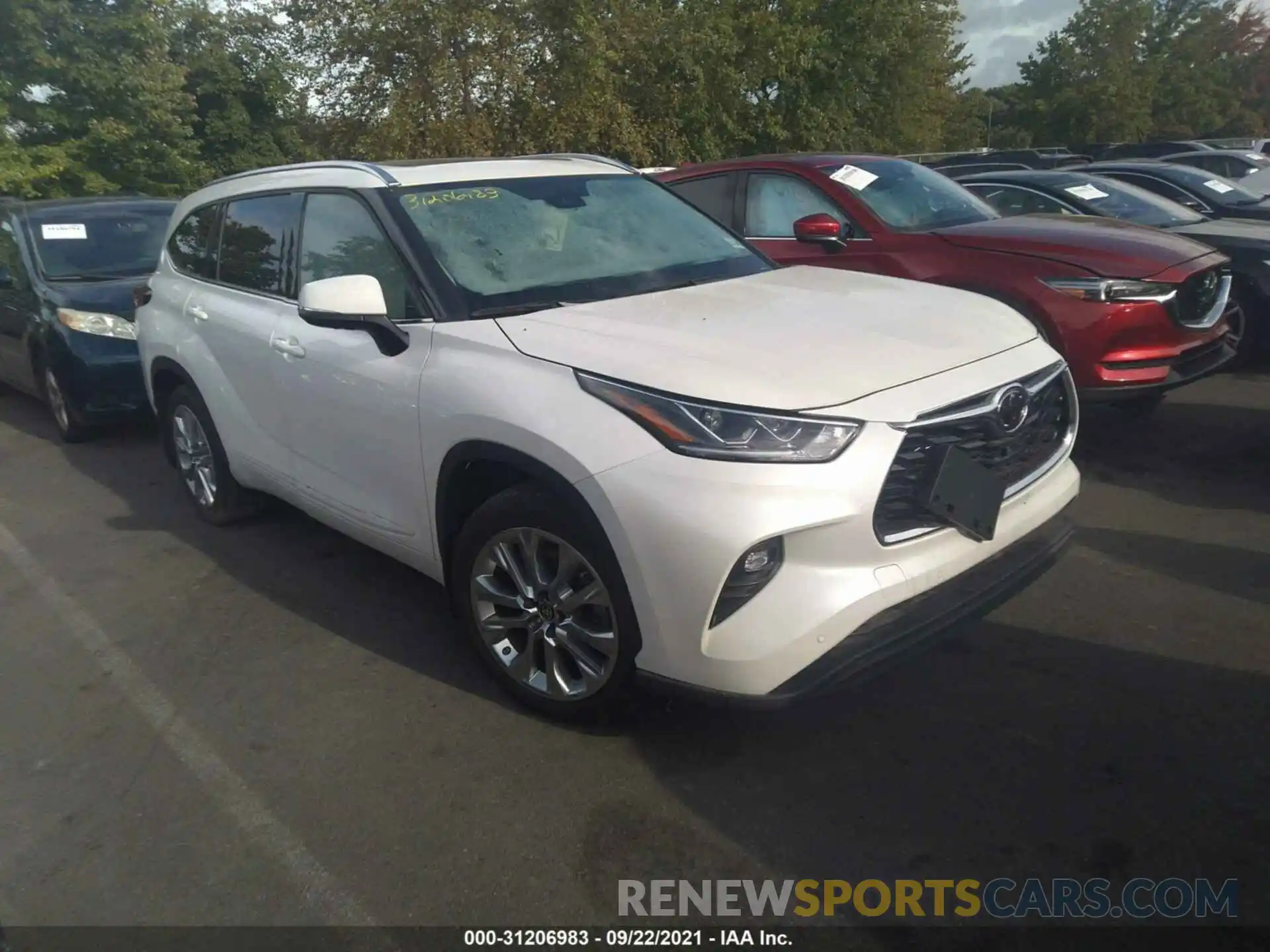 1 Photograph of a damaged car 5TDDZRBH2LS002462 TOYOTA HIGHLANDER 2020