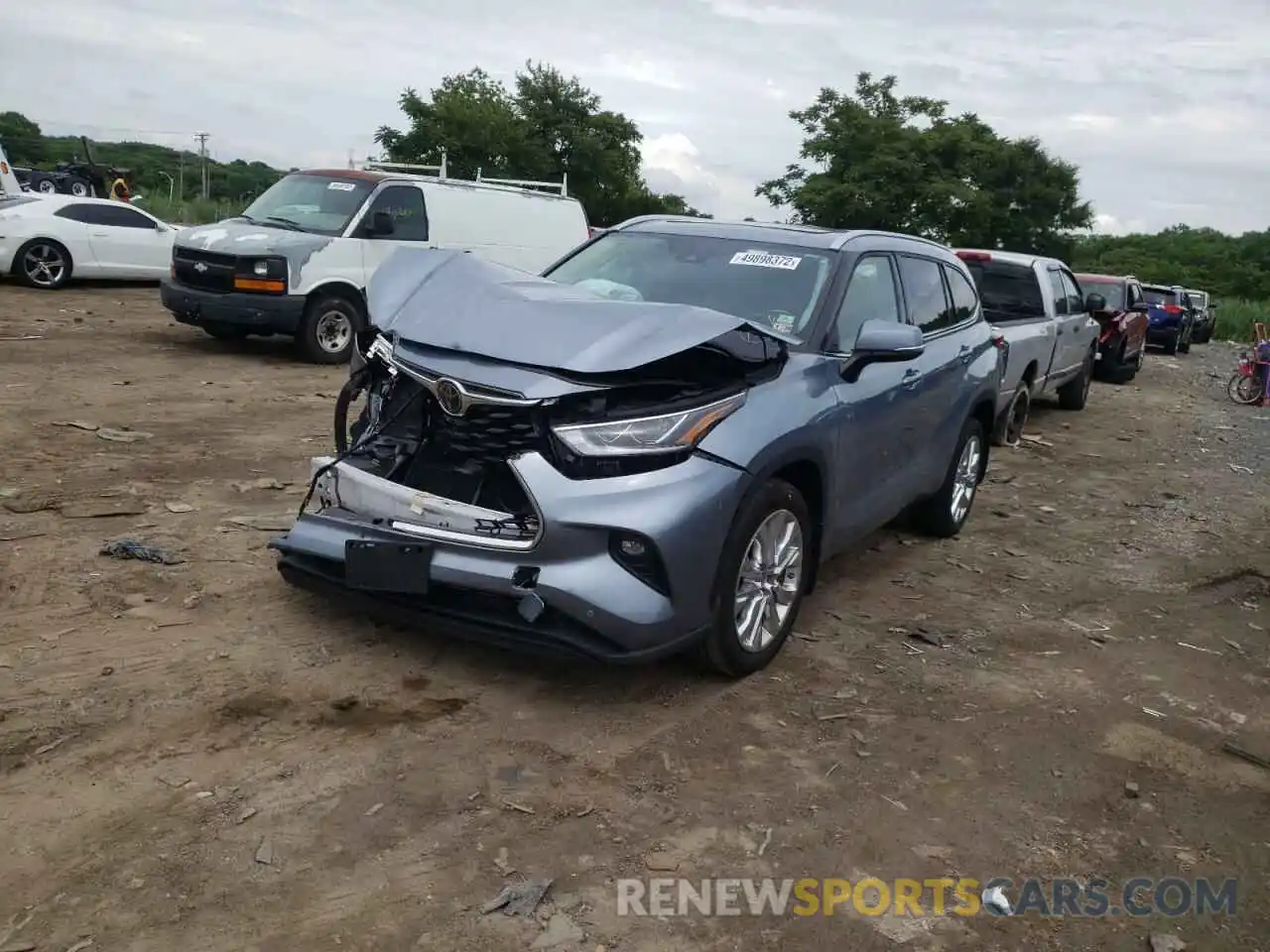 2 Photograph of a damaged car 5TDDZRBH2LS005684 TOYOTA HIGHLANDER 2020