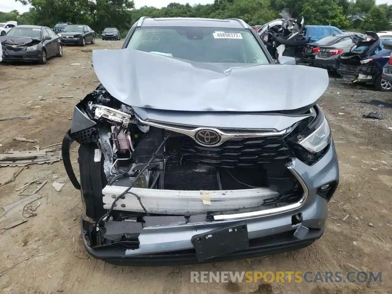 7 Photograph of a damaged car 5TDDZRBH2LS005684 TOYOTA HIGHLANDER 2020