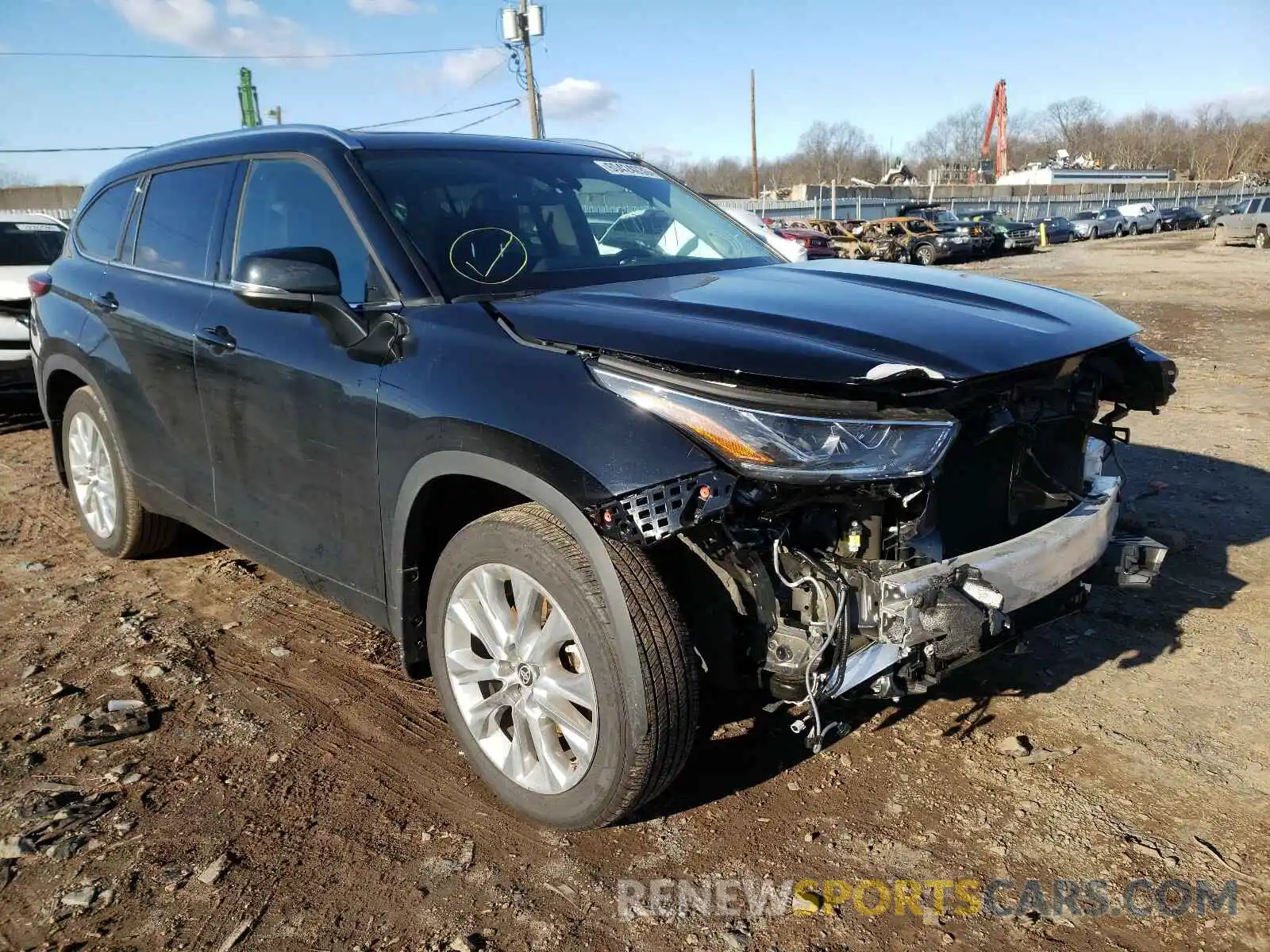 1 Photograph of a damaged car 5TDDZRBH2LS012408 TOYOTA HIGHLANDER 2020