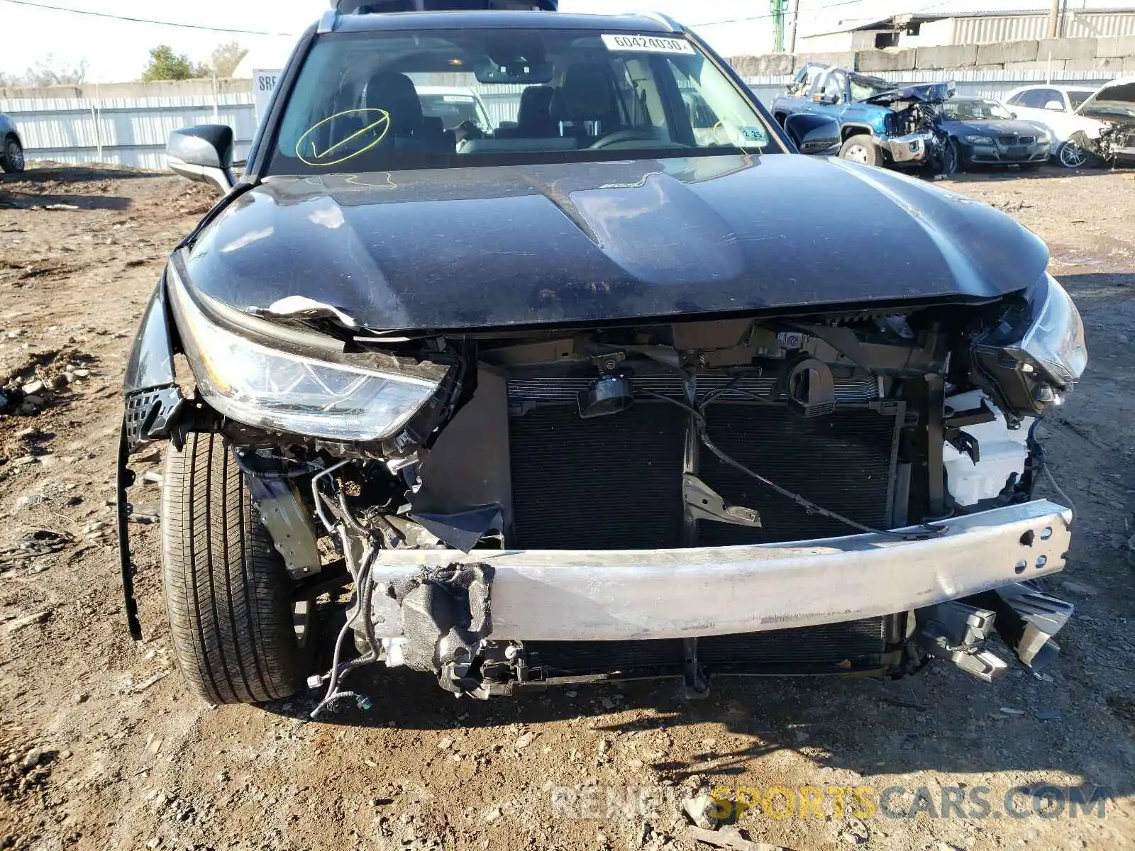 9 Photograph of a damaged car 5TDDZRBH2LS012408 TOYOTA HIGHLANDER 2020