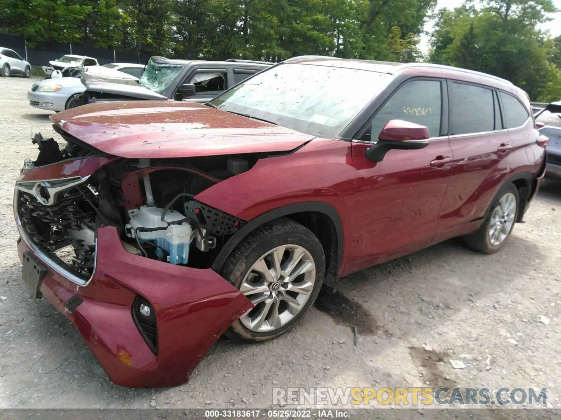 2 Photograph of a damaged car 5TDDZRBH2LS033467 TOYOTA HIGHLANDER 2020