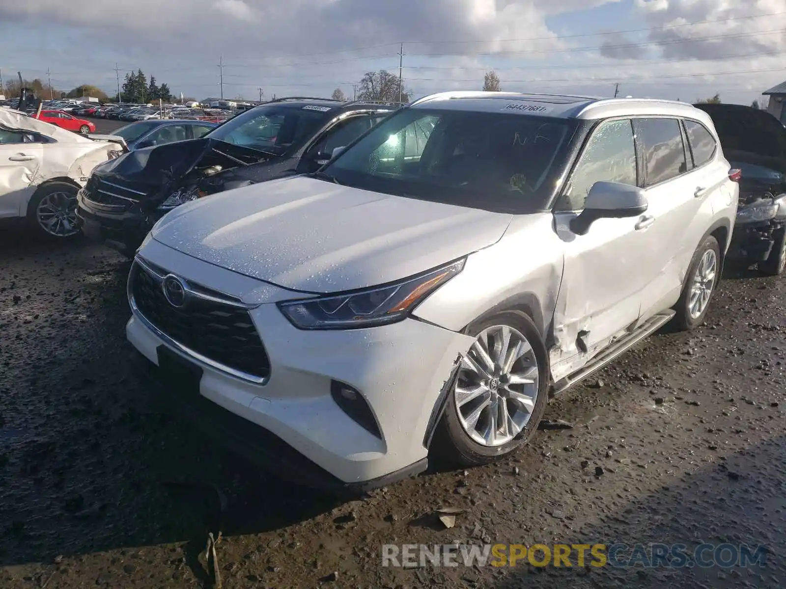 2 Photograph of a damaged car 5TDDZRBH2LS037504 TOYOTA HIGHLANDER 2020