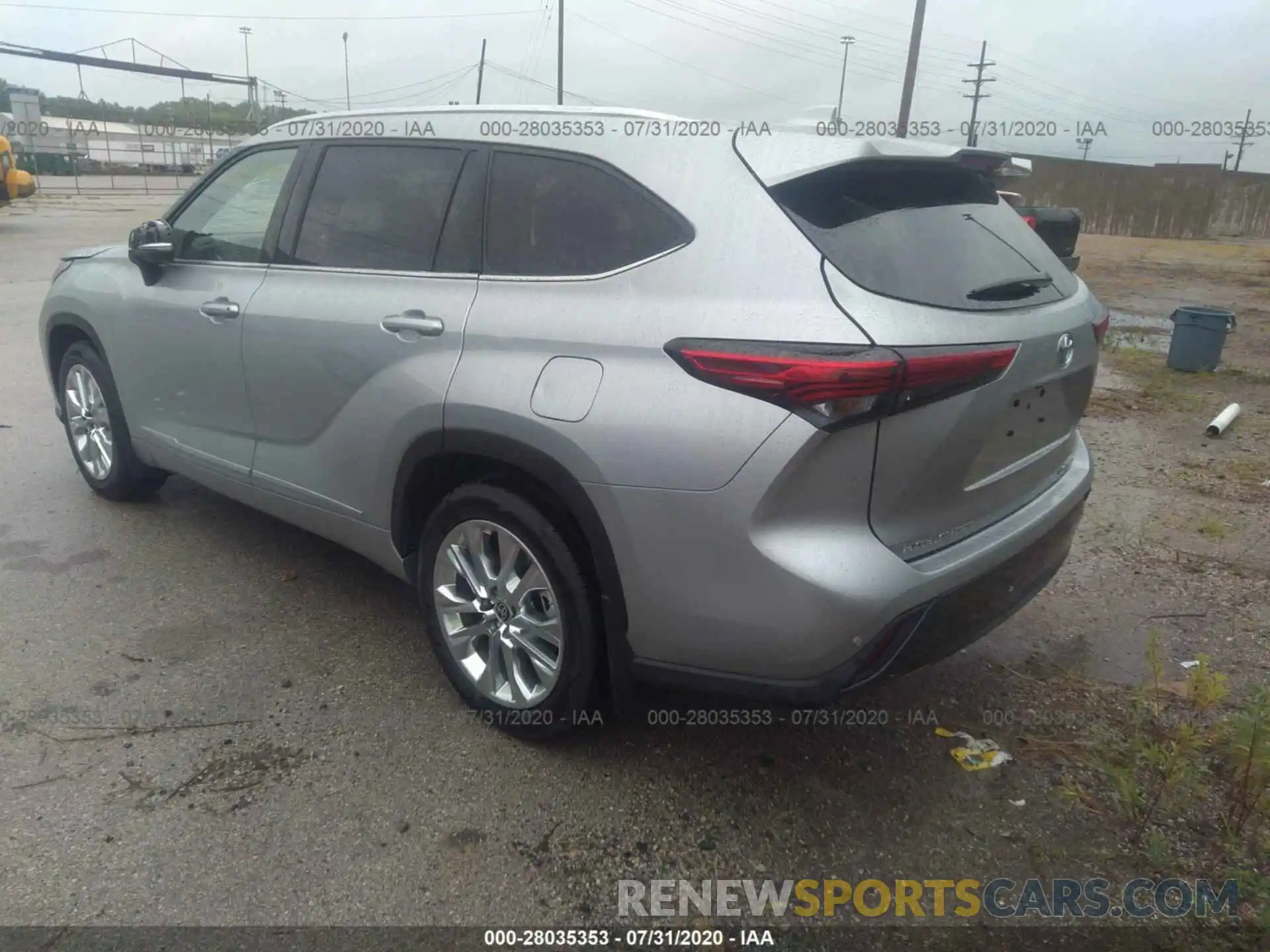 3 Photograph of a damaged car 5TDDZRBH3LS001837 TOYOTA HIGHLANDER 2020