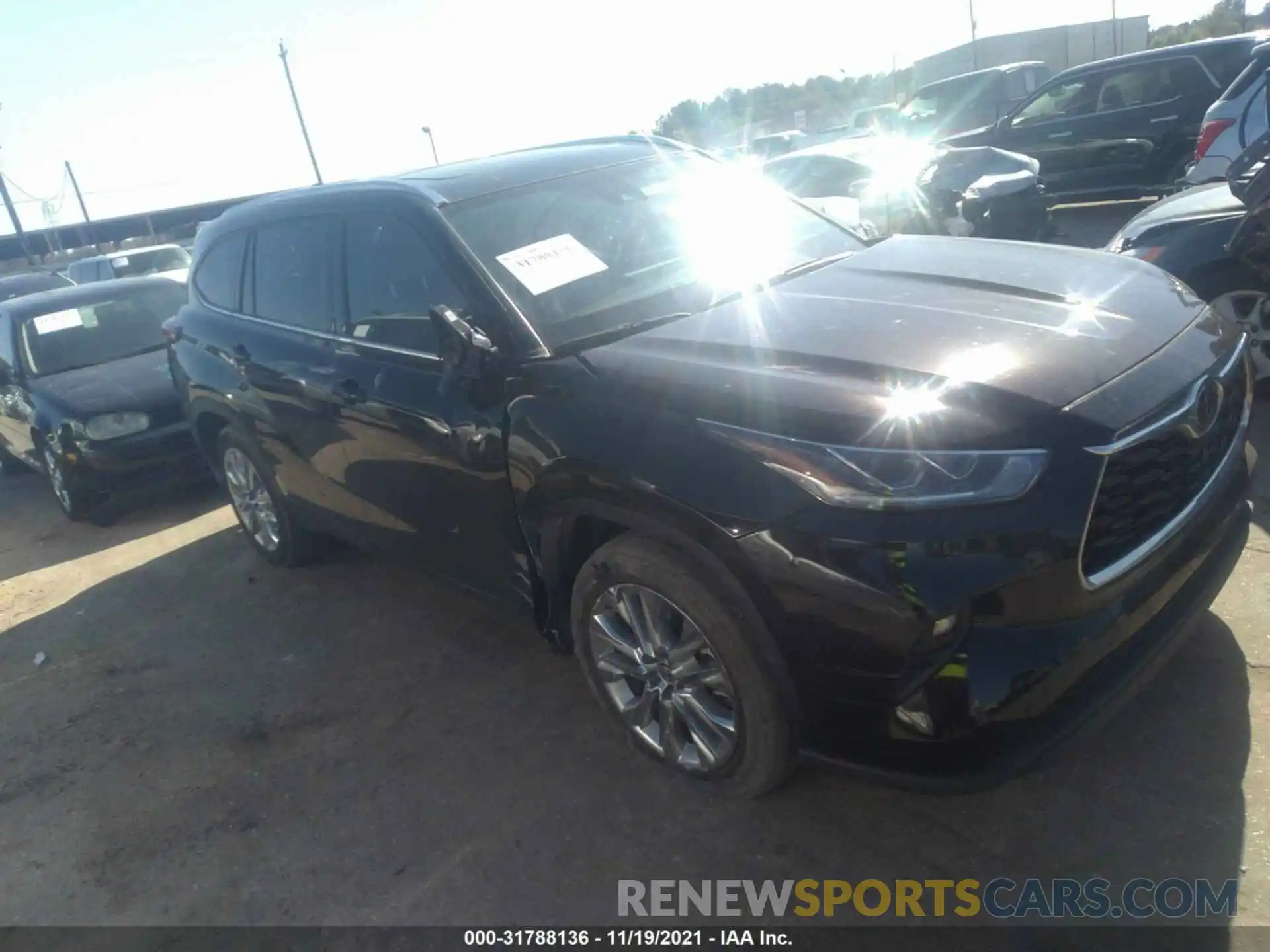 1 Photograph of a damaged car 5TDDZRBH3LS026608 TOYOTA HIGHLANDER 2020