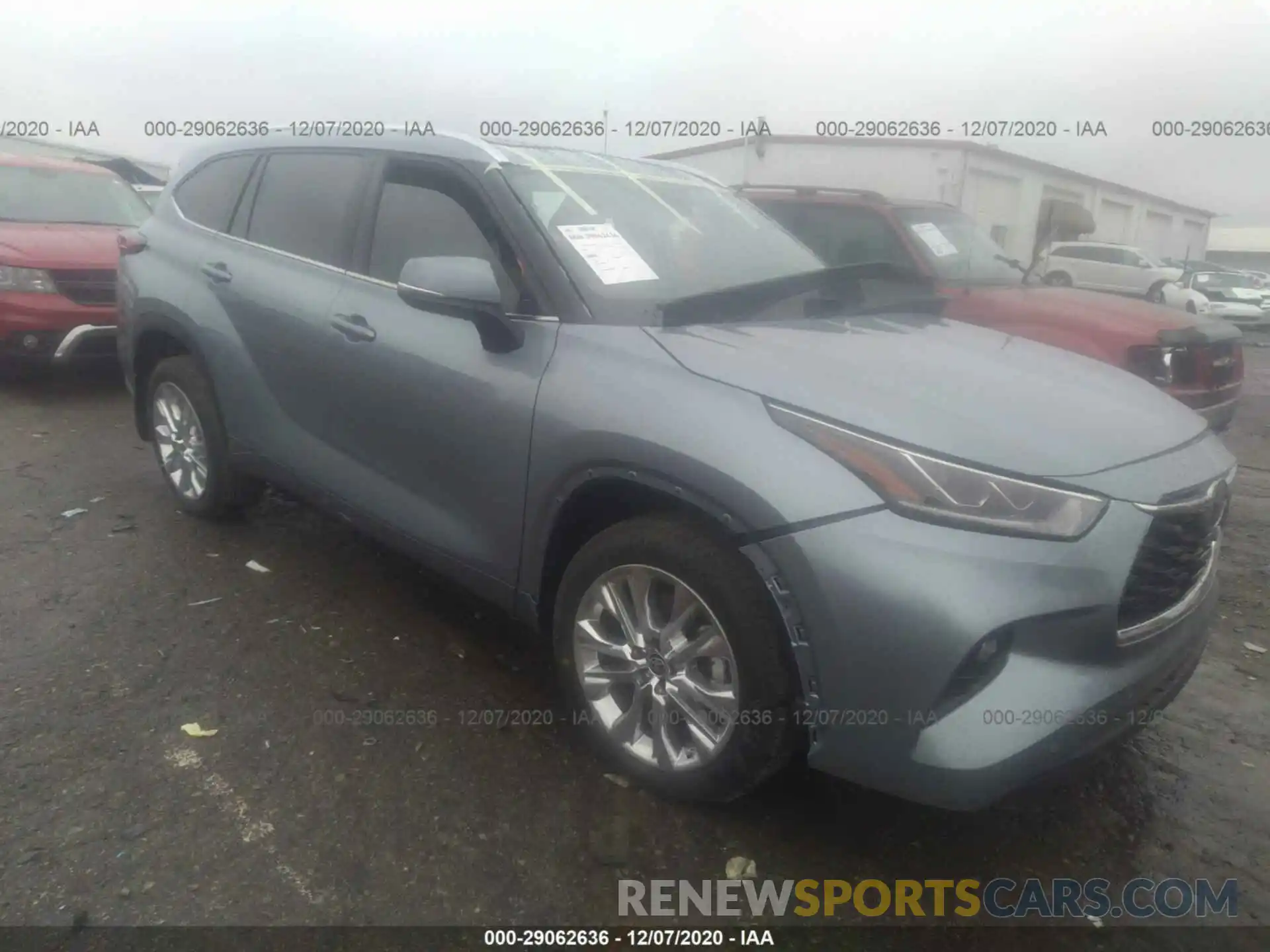 1 Photograph of a damaged car 5TDDZRBH3LS045353 TOYOTA HIGHLANDER 2020