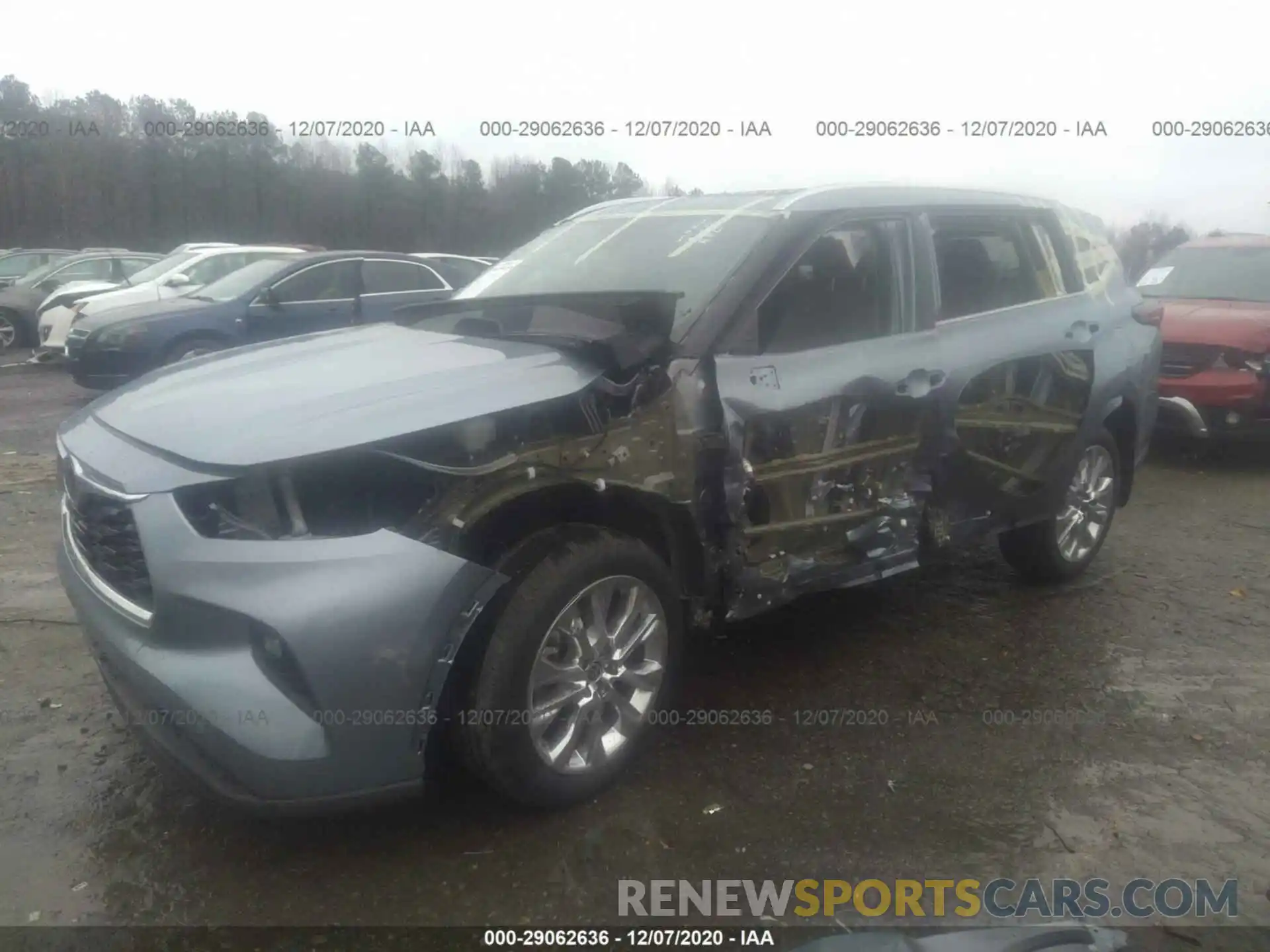 2 Photograph of a damaged car 5TDDZRBH3LS045353 TOYOTA HIGHLANDER 2020