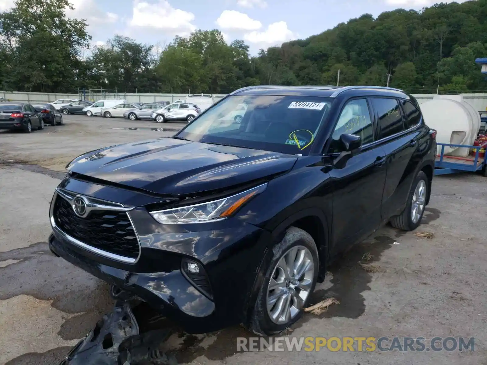 2 Photograph of a damaged car 5TDDZRBH4LS012152 TOYOTA HIGHLANDER 2020