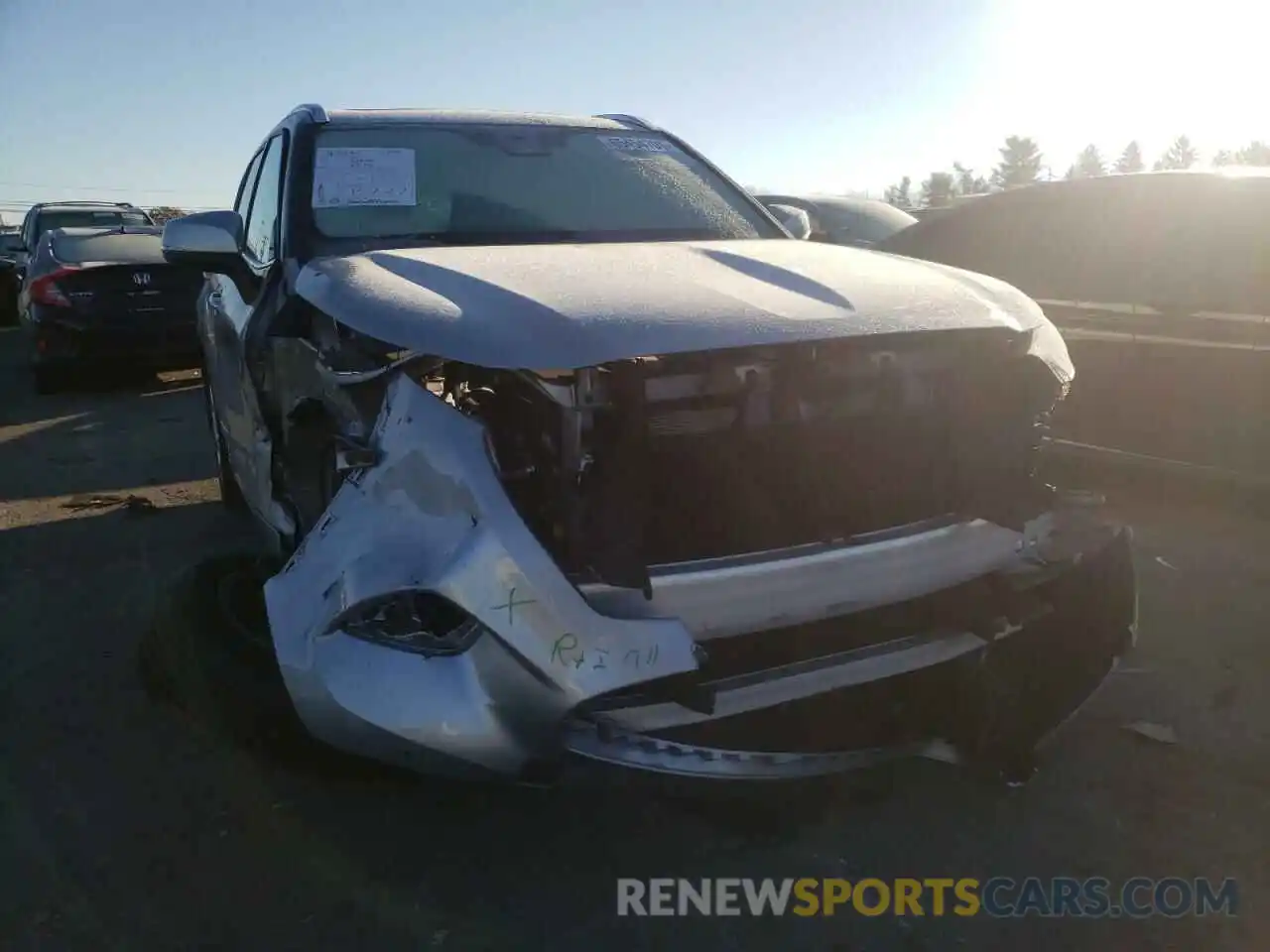 1 Photograph of a damaged car 5TDDZRBH4LS039528 TOYOTA HIGHLANDER 2020