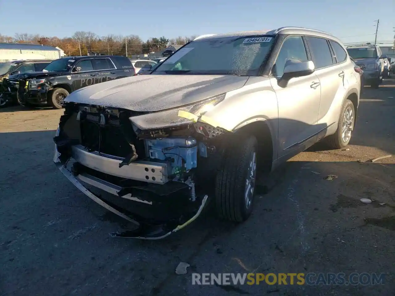 2 Photograph of a damaged car 5TDDZRBH4LS039528 TOYOTA HIGHLANDER 2020