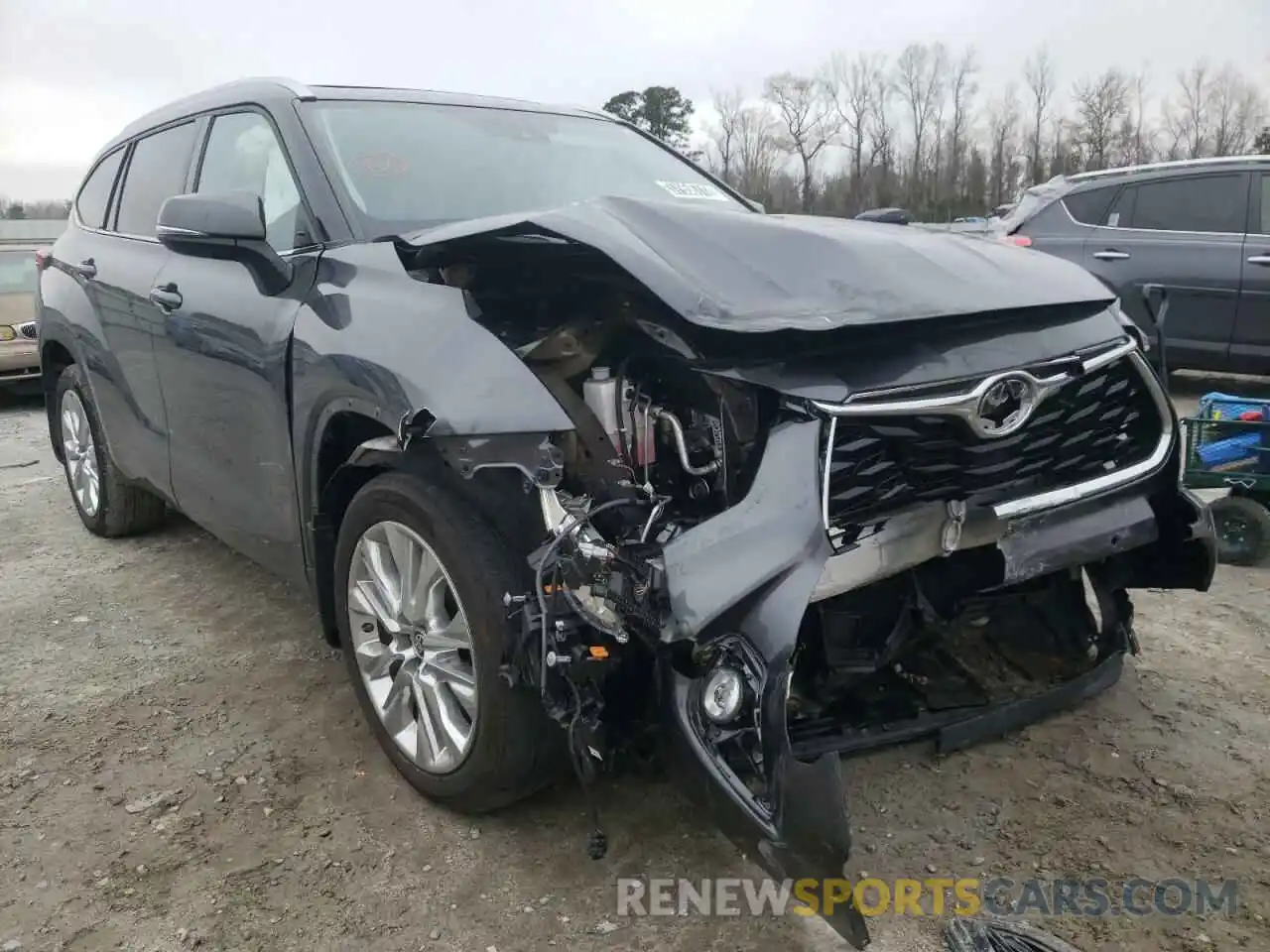 1 Photograph of a damaged car 5TDDZRBH4LS046091 TOYOTA HIGHLANDER 2020