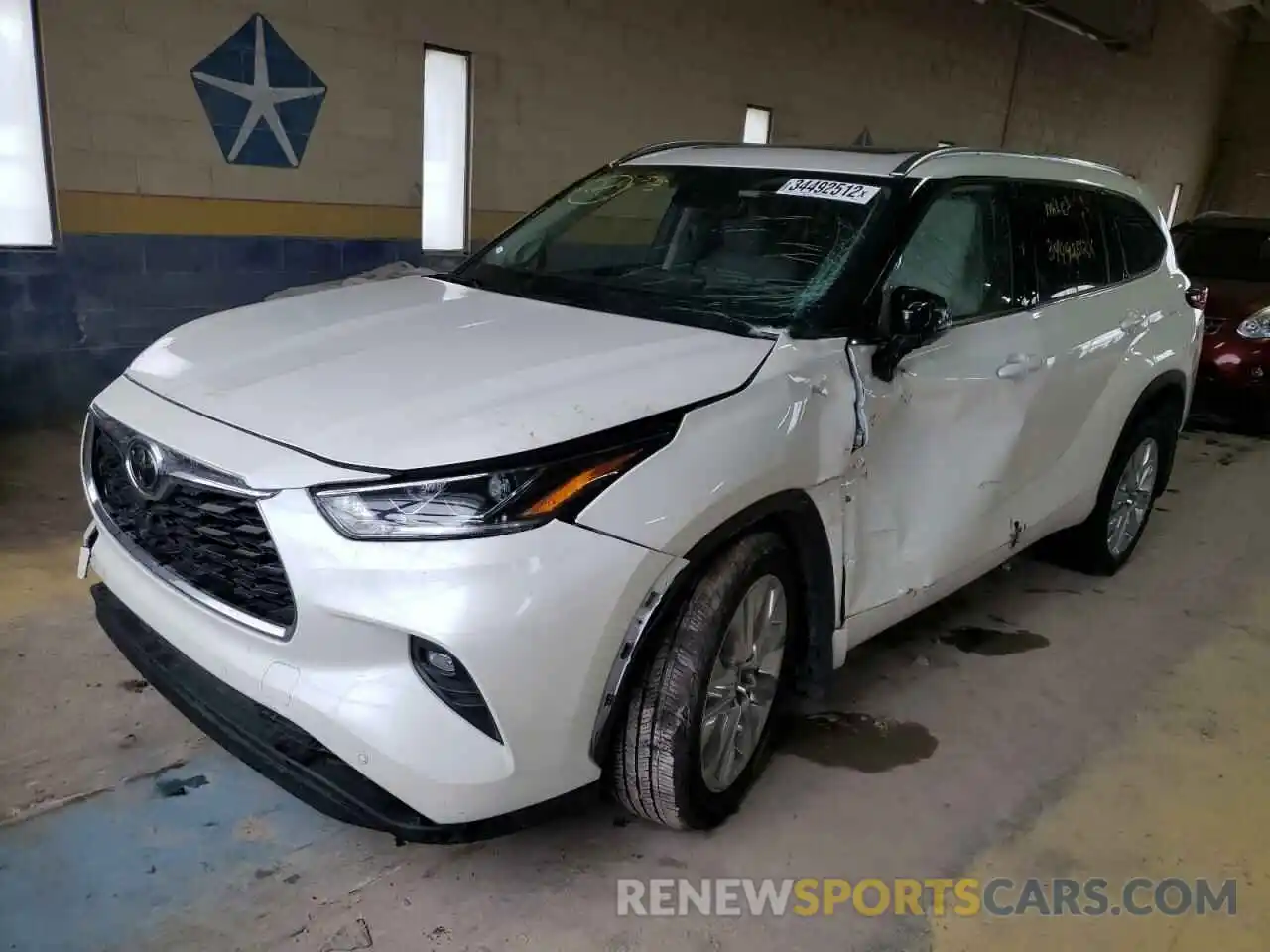 2 Photograph of a damaged car 5TDDZRBH5LS018784 TOYOTA HIGHLANDER 2020