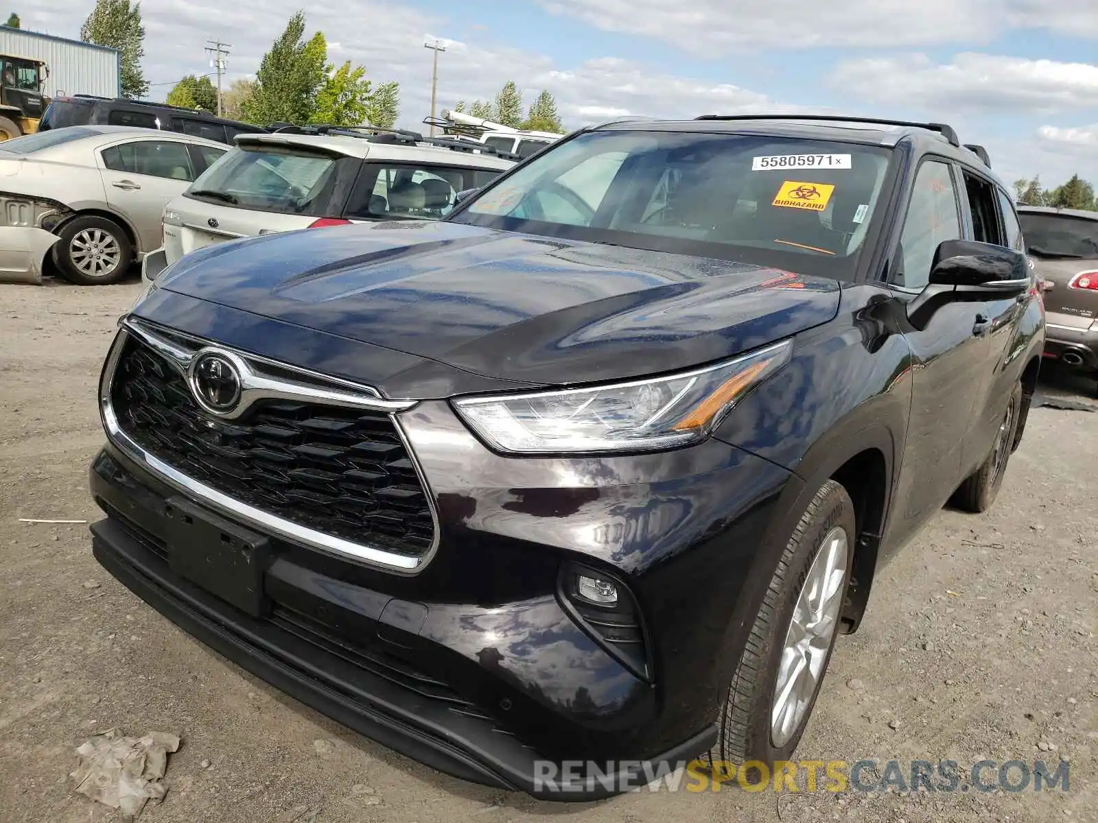 2 Photograph of a damaged car 5TDDZRBH6LS010127 TOYOTA HIGHLANDER 2020