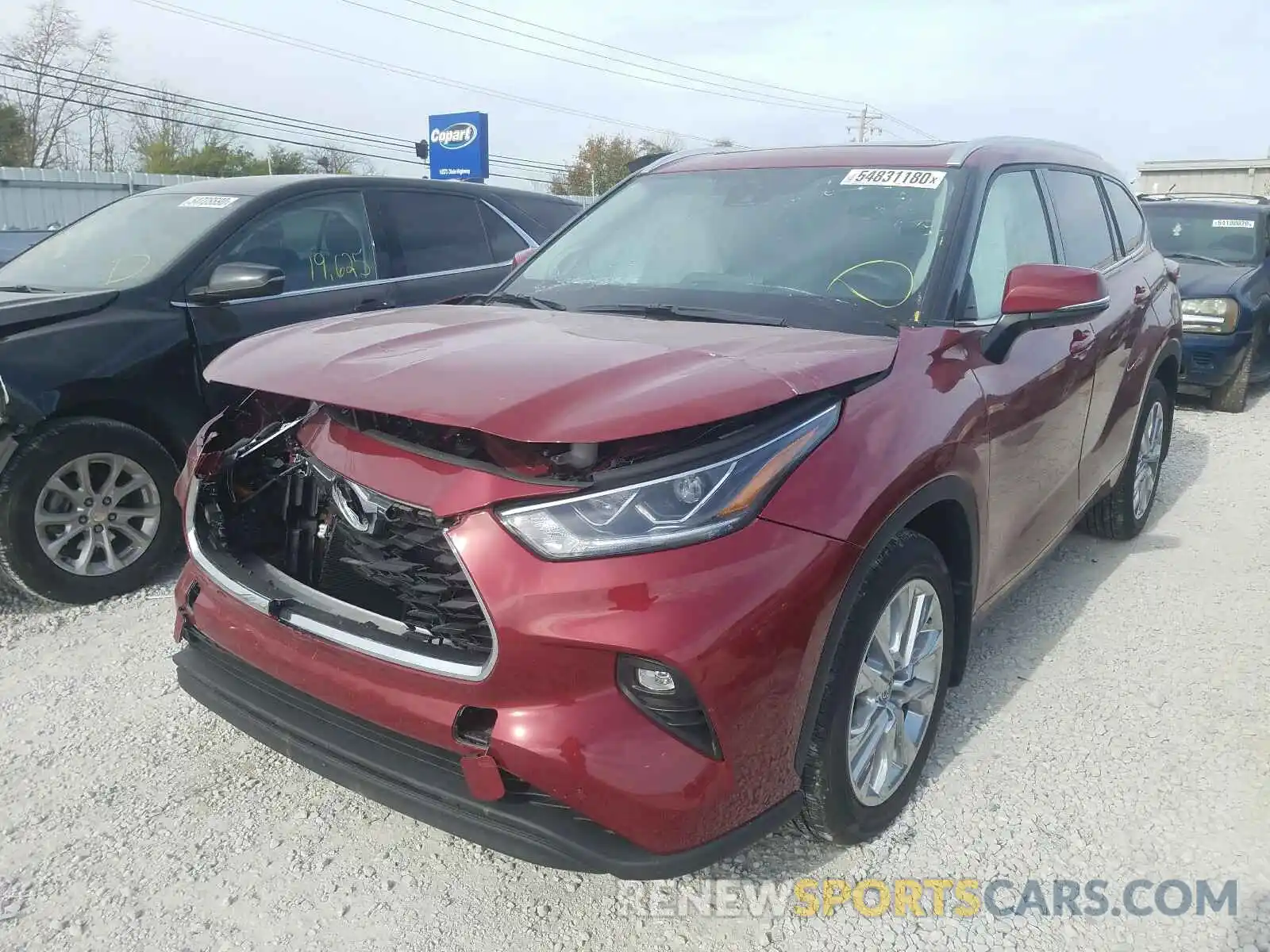 2 Photograph of a damaged car 5TDDZRBH6LS010936 TOYOTA HIGHLANDER 2020