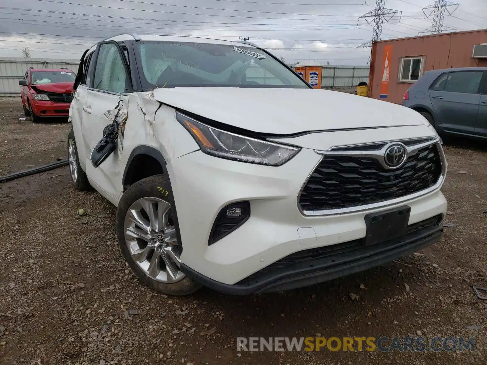 1 Photograph of a damaged car 5TDDZRBH6LS052782 TOYOTA HIGHLANDER 2020